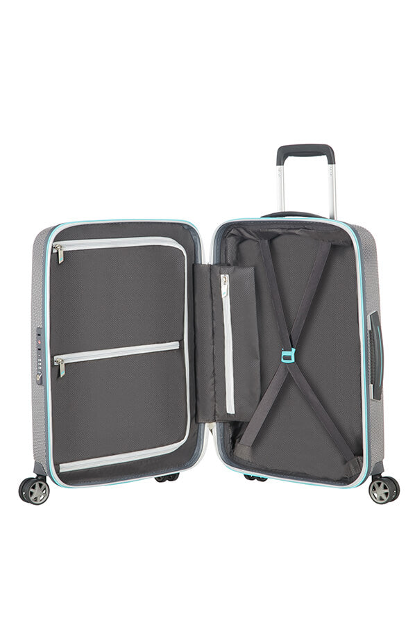 Samsonite Mixmesh Spinner (4 Ruote) 55Cm Grey/capri Blue 106745-7084 CH608001