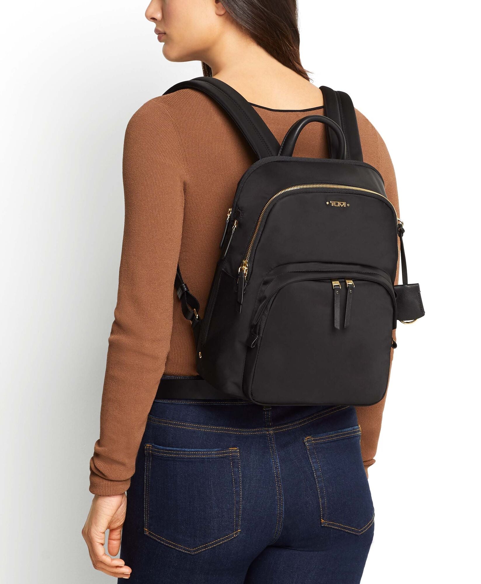 Tumi dori leather backpack sale