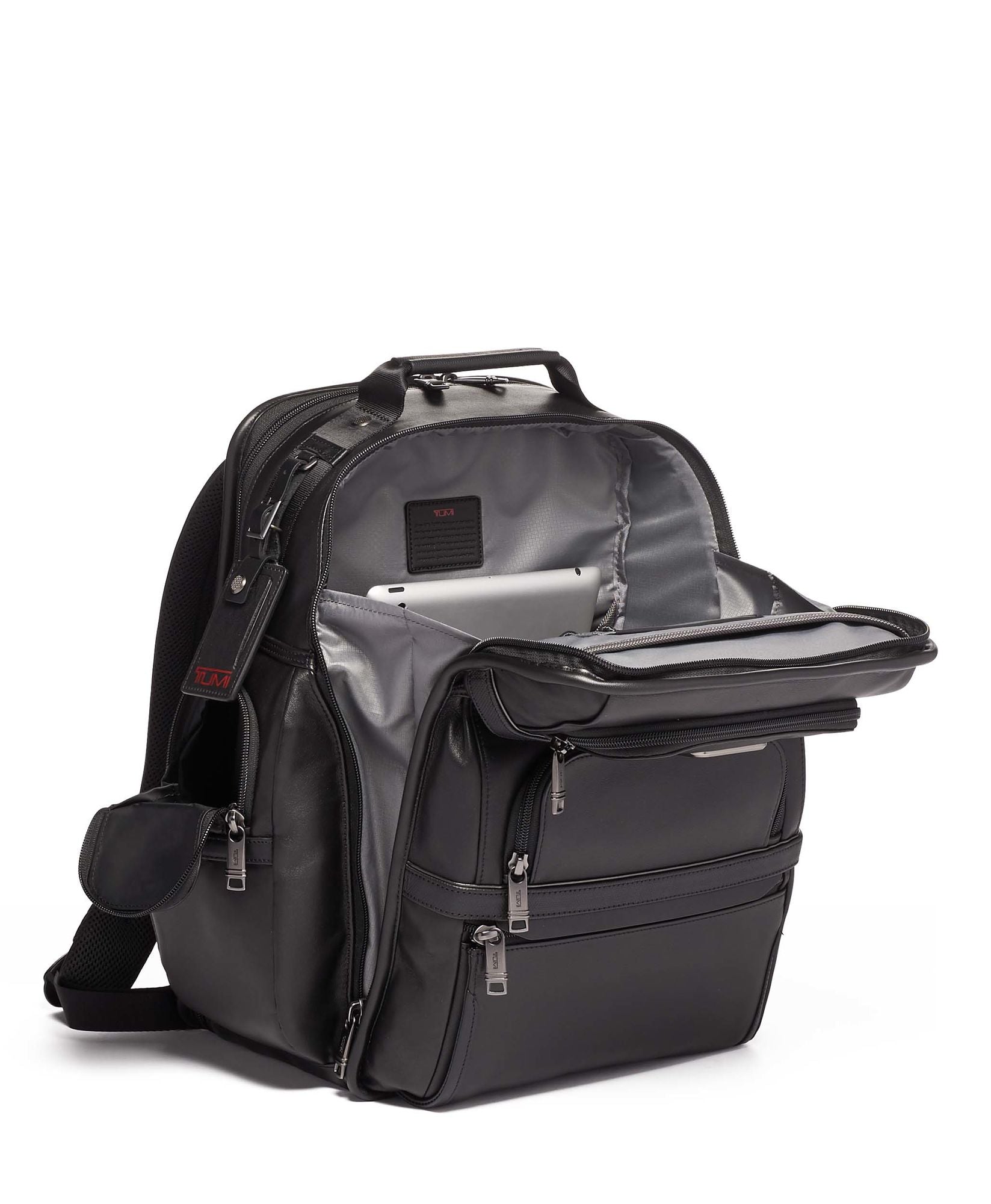 Tumi Leather Backpack Tumi T-Pass® Business Class Brief Pack®International Expandable Hand Luggage – De Santis Tumi Leather Backpack Tumi T-Pass® Business Class Brief Pack®International Expandable Hand Luggage – De Santis