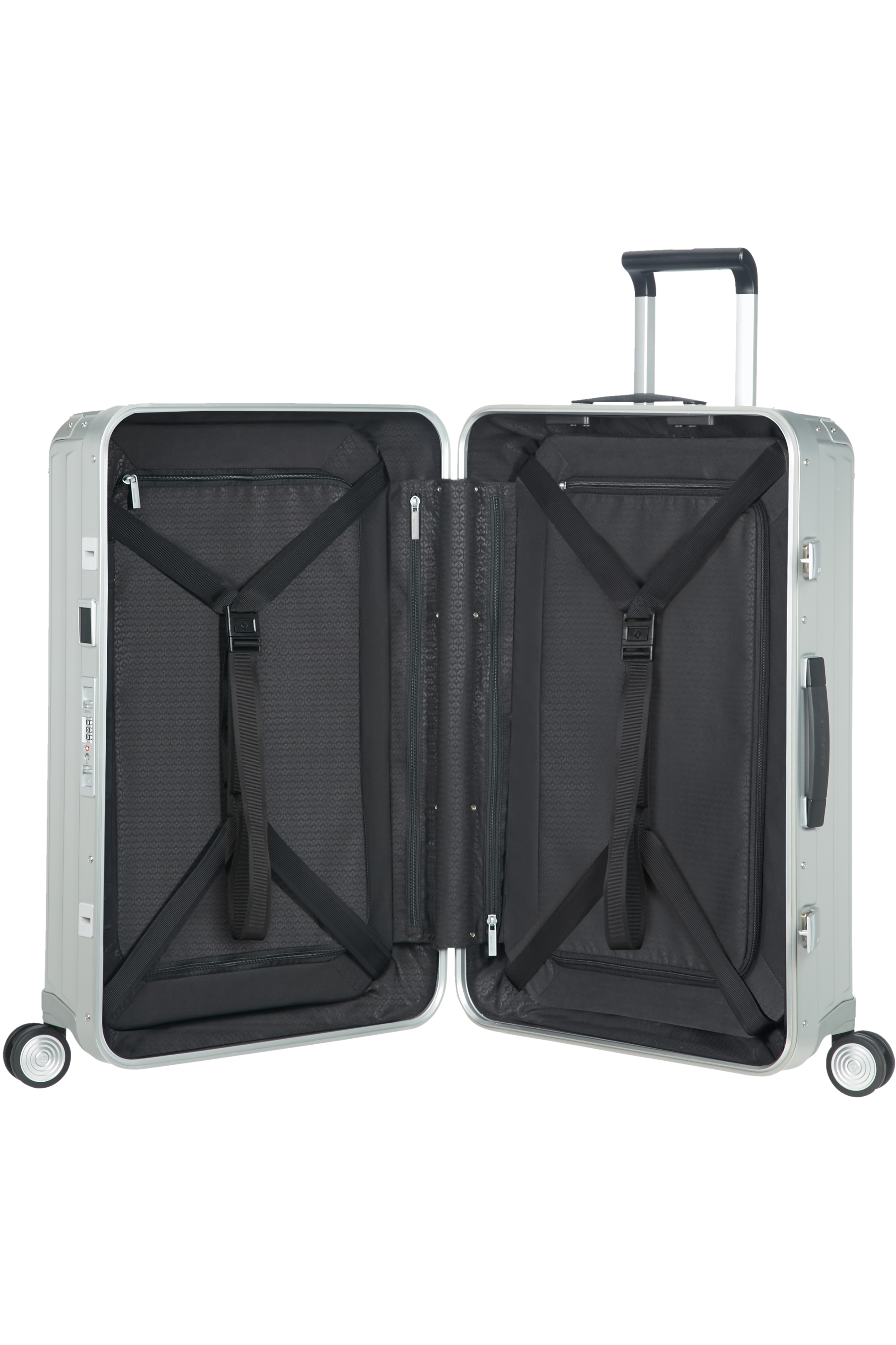 Samsonite 122706-1004 Lite-Box Alu Trolley (4 Ruote) 69Cm Aluminium