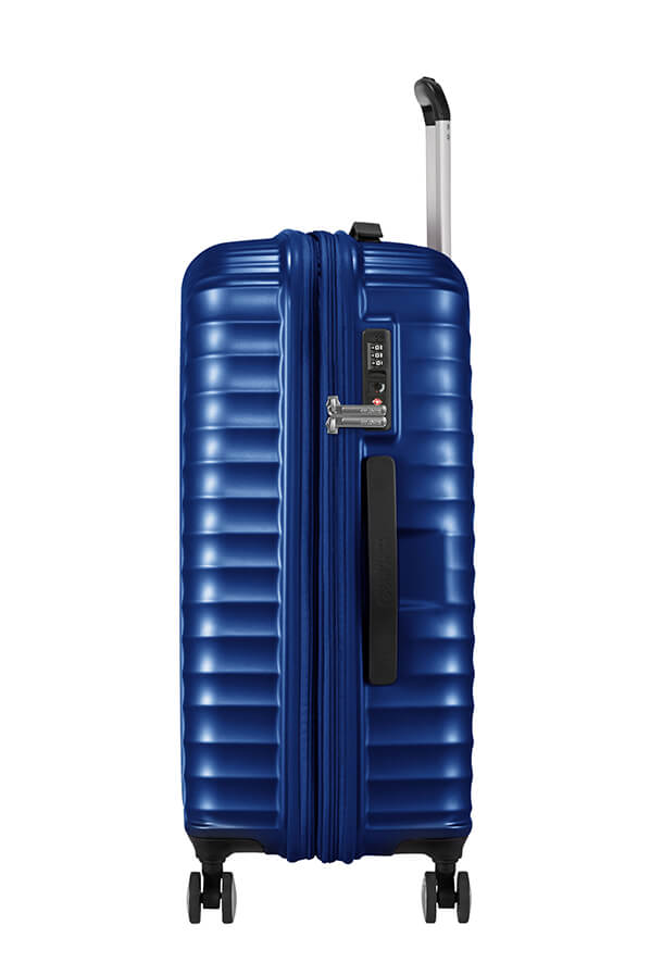 American Tourister Jetglam Trolley (4 Ruote) 67Cm Metallic Blue 122817-1541 71G61002