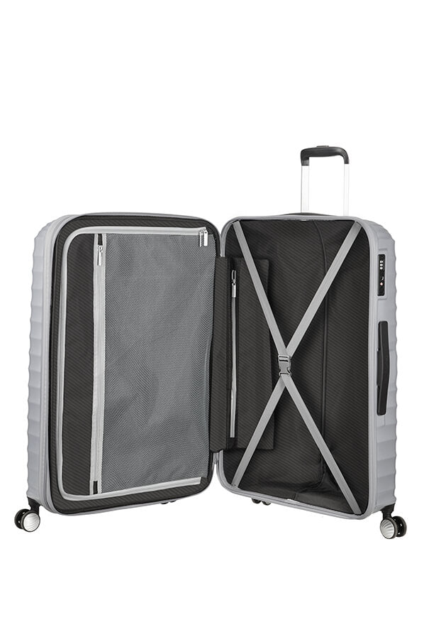 American Tourister jetglam Trolley (4 Ruote) 77Cm Metallic Silver grande 122818-1546 71G25003