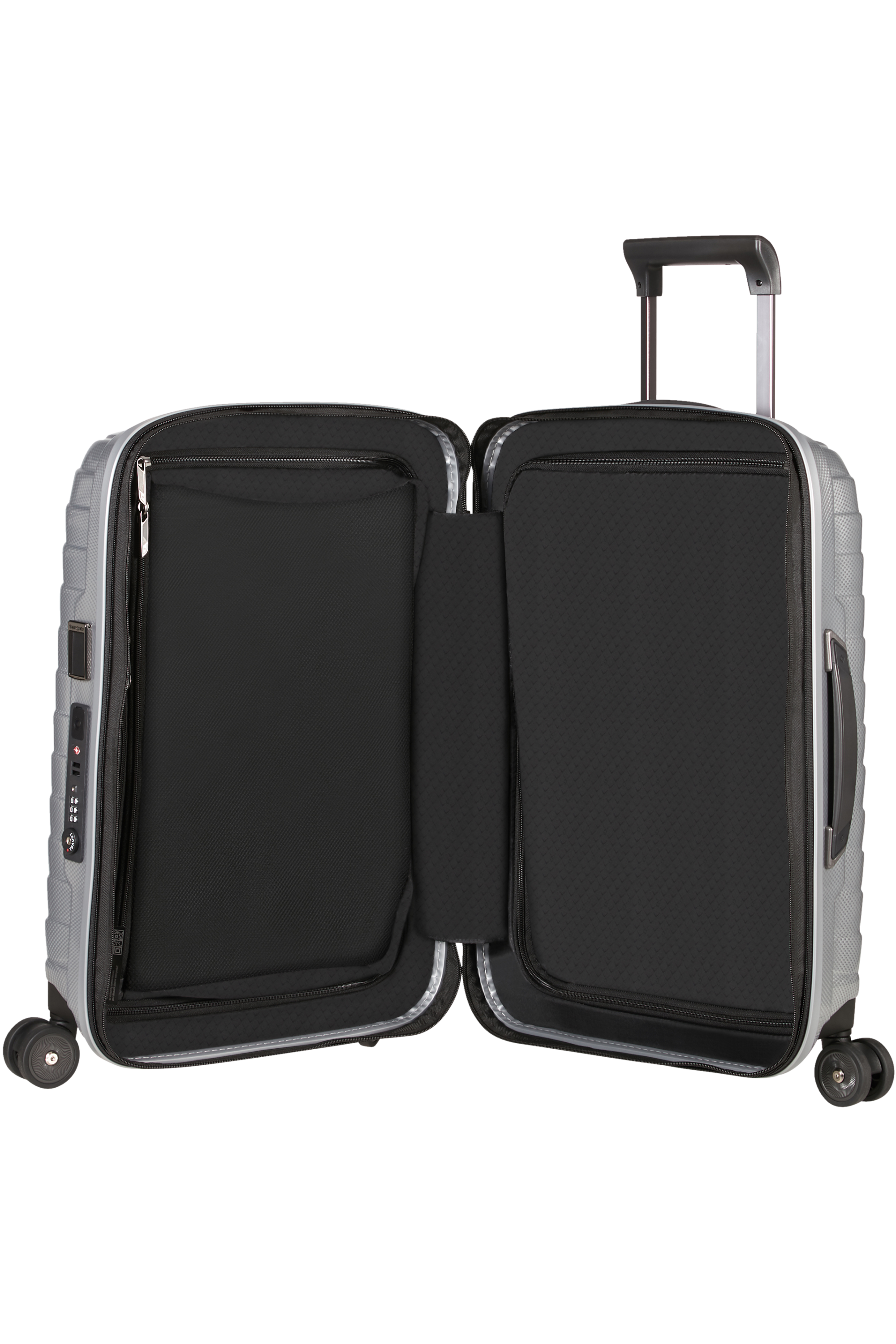 Samsonite 126035-1776 Proxis Trolley 4 Ruote 55x20 Argento