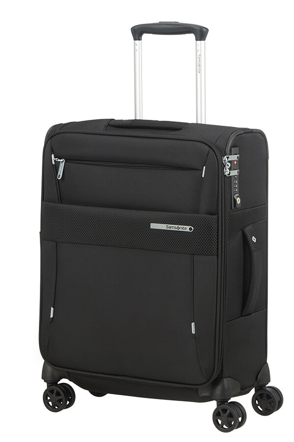 Samsonite Duopack Trolley Espandibile (4 Ruote) 55Cm Nero 128590-1041 KA309001 samsonite bagaglio a mano semirigido nero da cabina