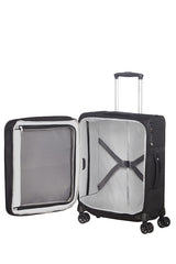 Samsonite Duopack Trolley Espandibile (4 Ruote) 55Cm Nero 128590-1041 KA309001 samsonite bagaglio a mano semirigido nero da cabina