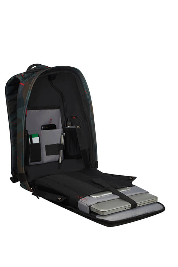 Samsonite, securipak zaino porta pc m deep forest camo 128822-4631 KA624001