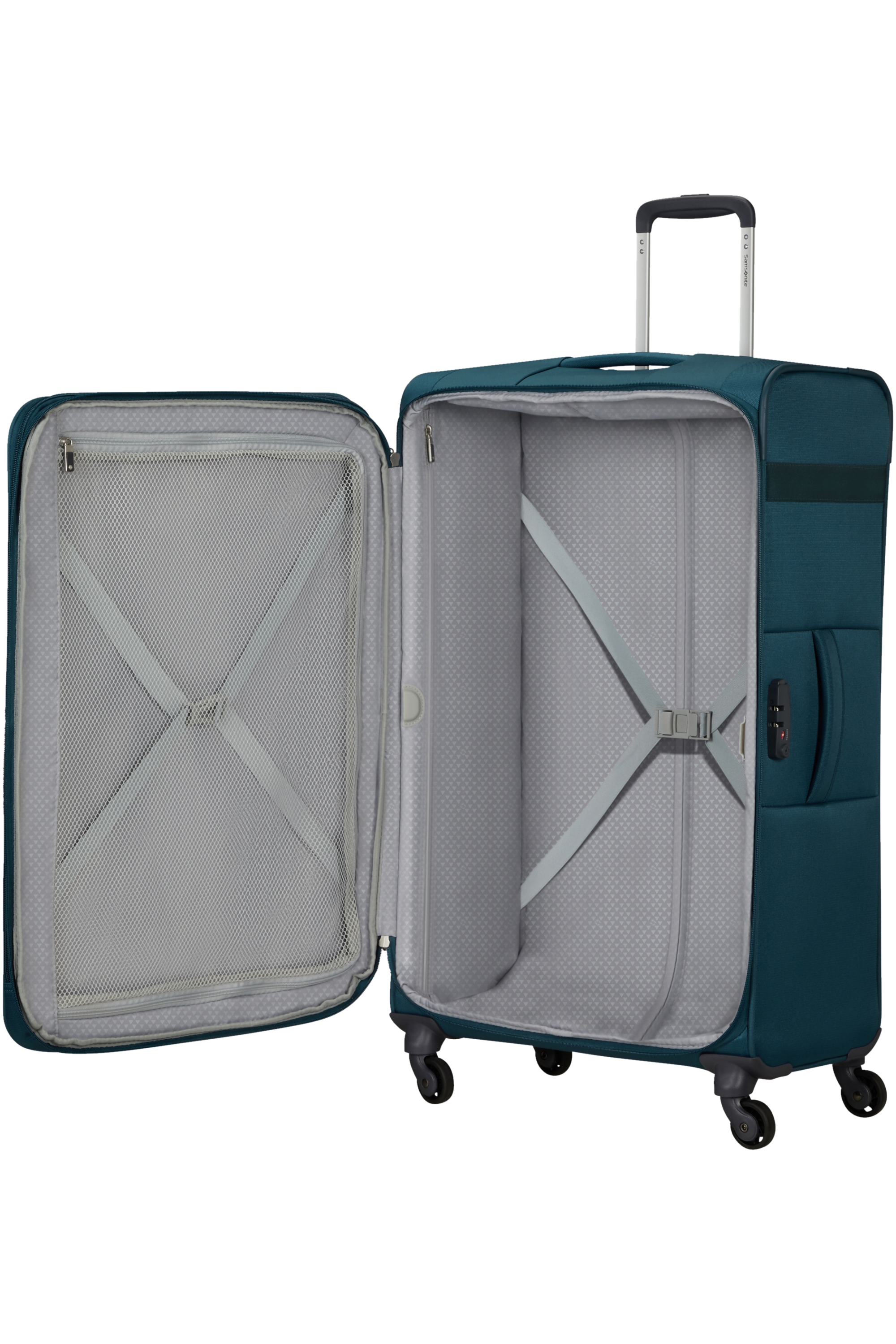 Samsonite 128832-1686 Citybeat Trolley Espandibile (4 Ruote) 78Cm Petrol Blue