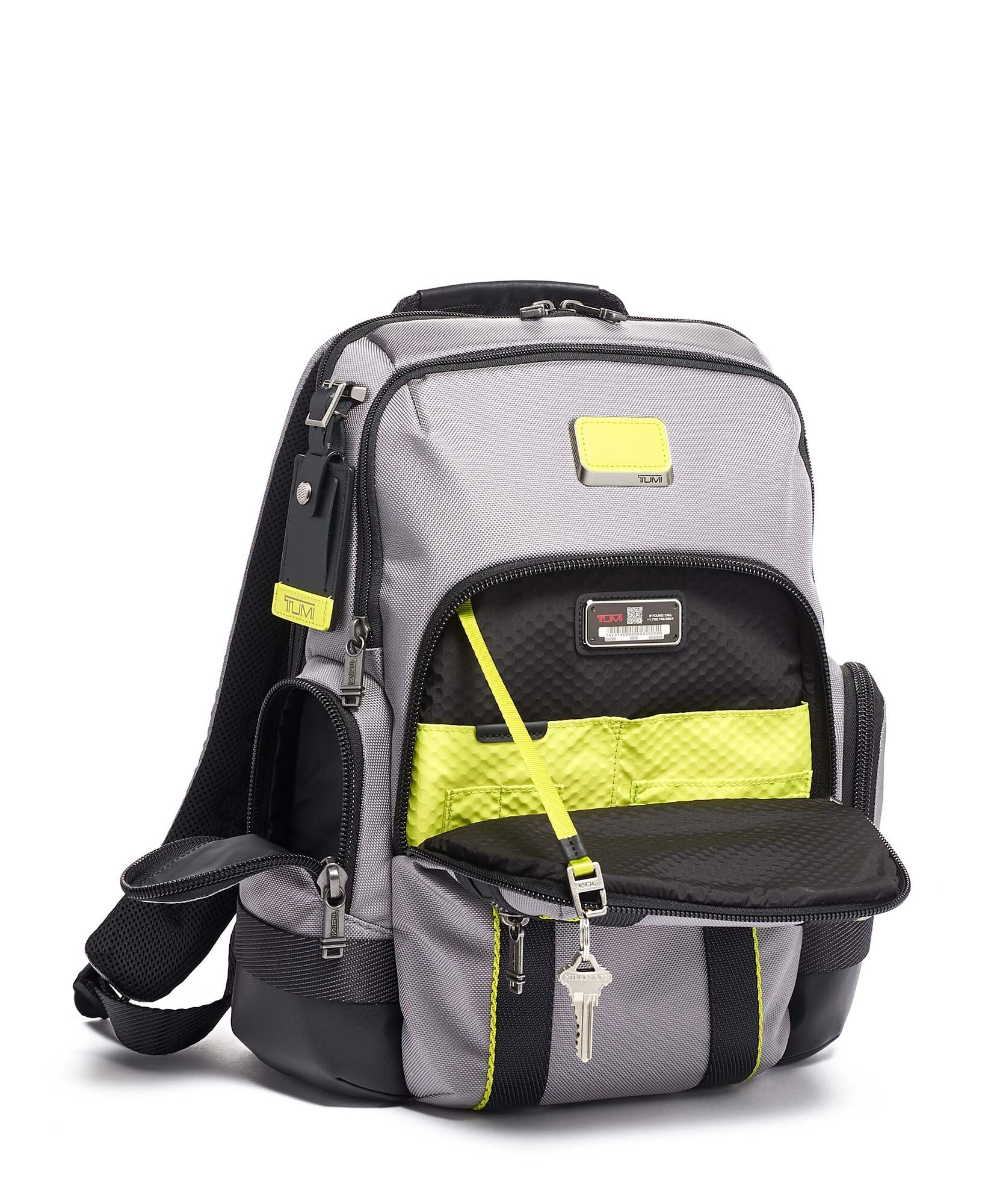 Tumi Alpha Bravo Backpack Nathan Grey/bright Lime 130524-8603 0232693G – De Santis