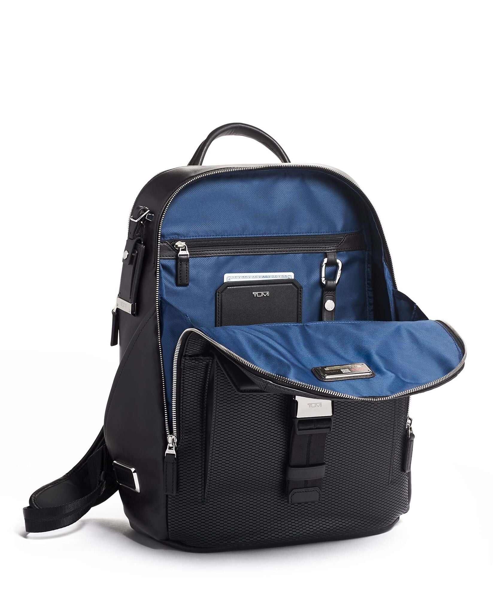 tumi ashton morrison backpack Tumi Ashton Doyle backpack in Black Perforated leather 130529-7251 093 – De Santis