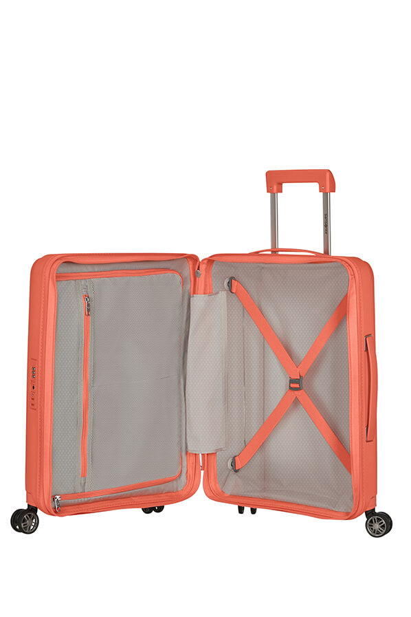 Samsonite Hi-Fi Trolley BAGAGLIO A MANO Espandibile (4 Ruote) 55Cm Bright Coral 132800-5209 KD820001