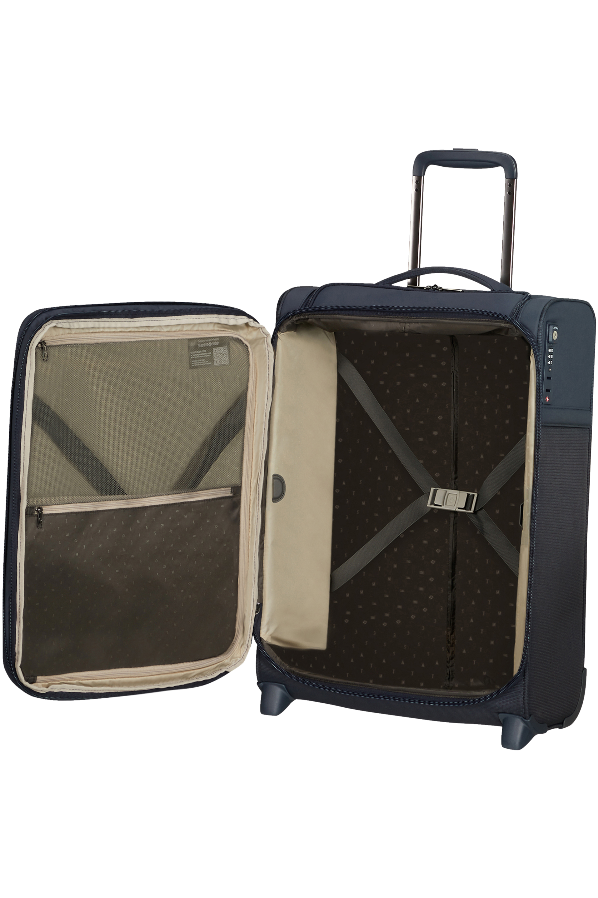 Samsonite 133621-1247 Airea Valigia Top Pocket(2 Ruote) Dark Blue 