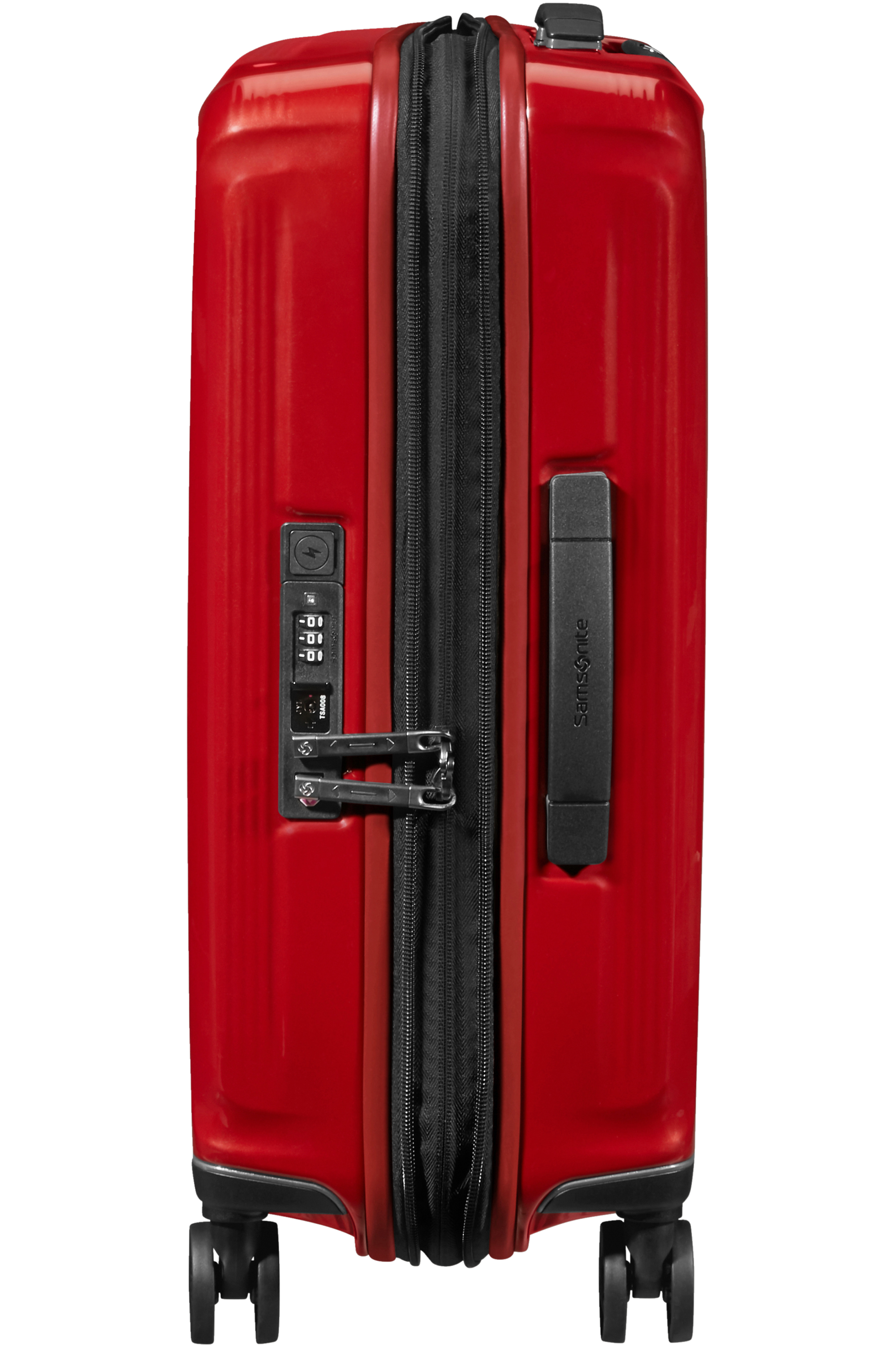 Samsonite 134399-1544 - Nuon Trolley Espandibile (4 Ruote) 55 x 40 x 23Cm Metallic Red