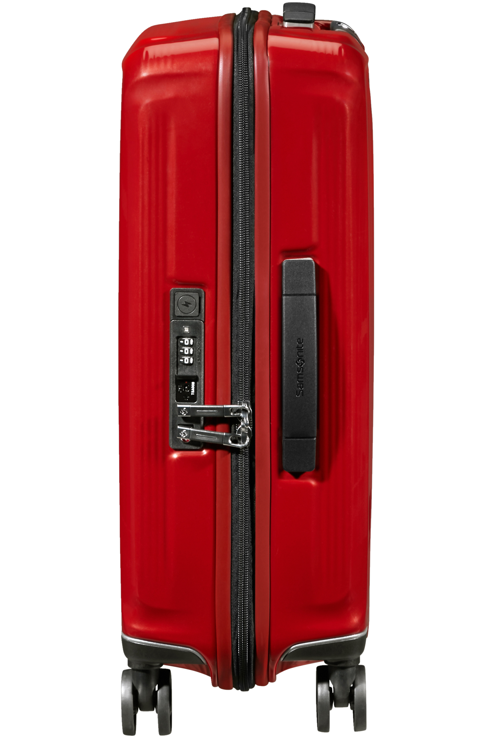 Samsonite 134399-1544 - Nuon Trolley Espandibile (4 Ruote) 55 x 40 x 23Cm Metallic Red