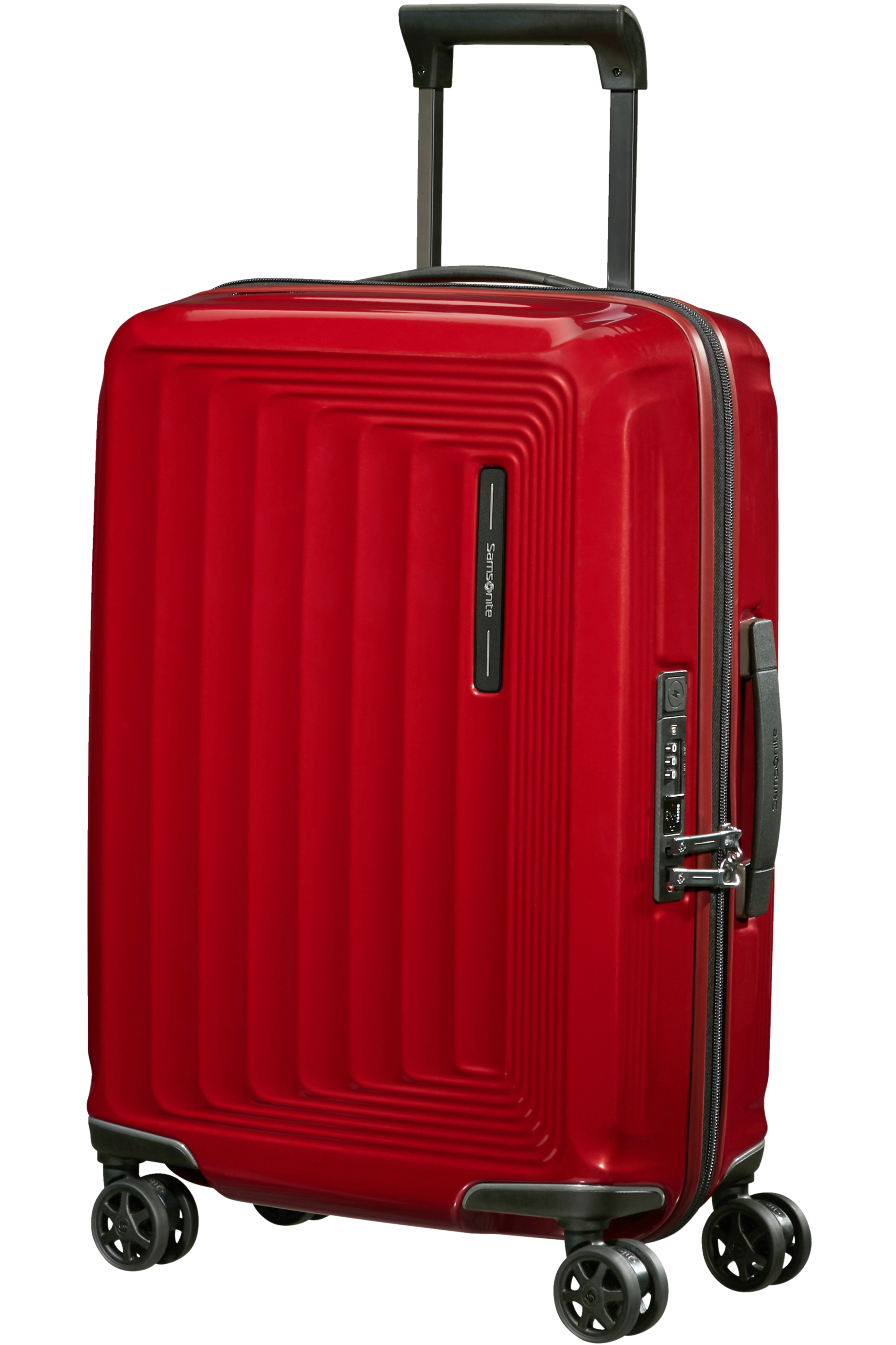 Samsonite 134399-1544 - Nuon Trolley Espandibile (4 Ruote) 55 x 40 x 23Cm Metallic Red