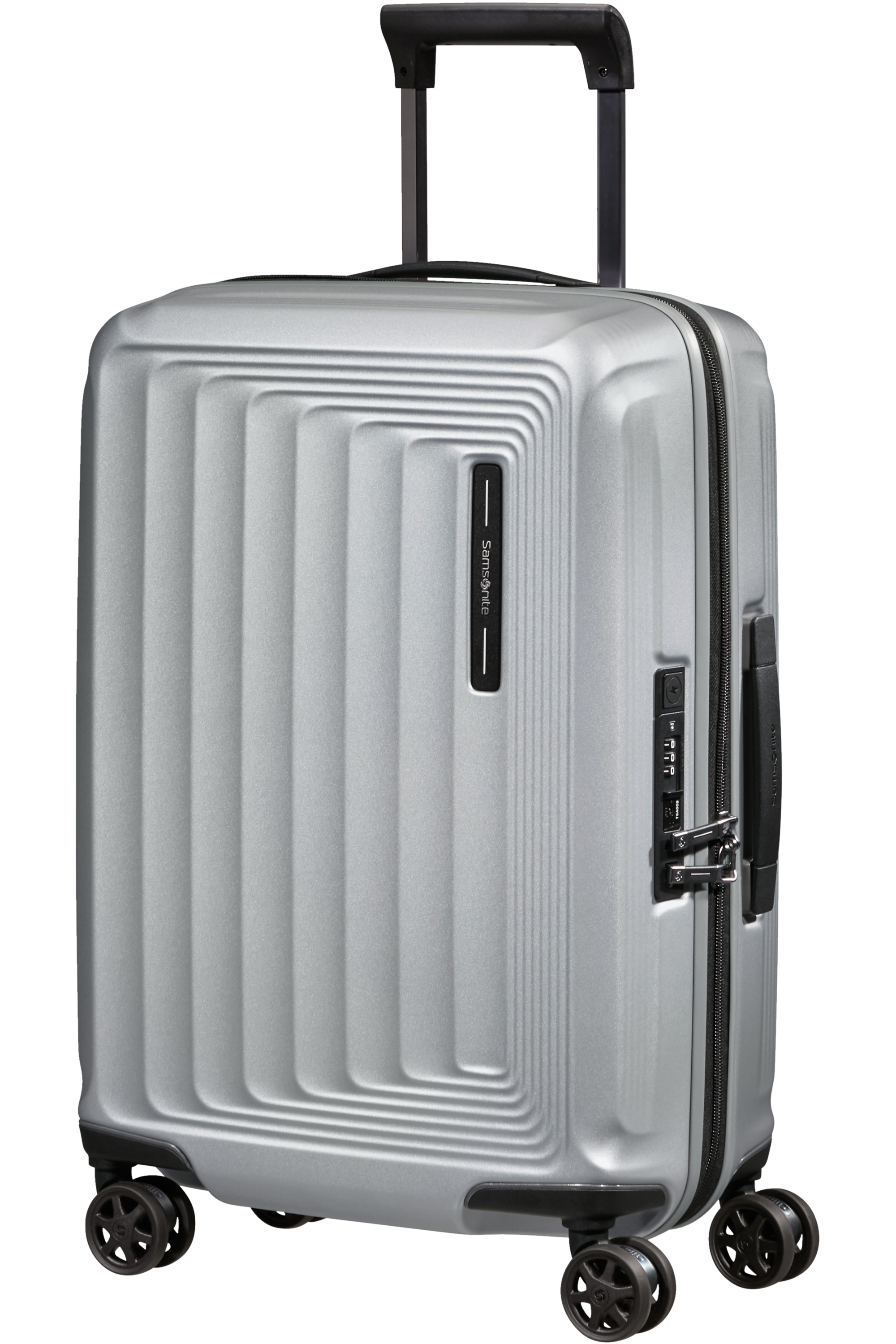Samsonite 134399-4052 - Nuon Trolley Espandibile (4 Ruote) 55 x 40 x 23Cm Matt Silver