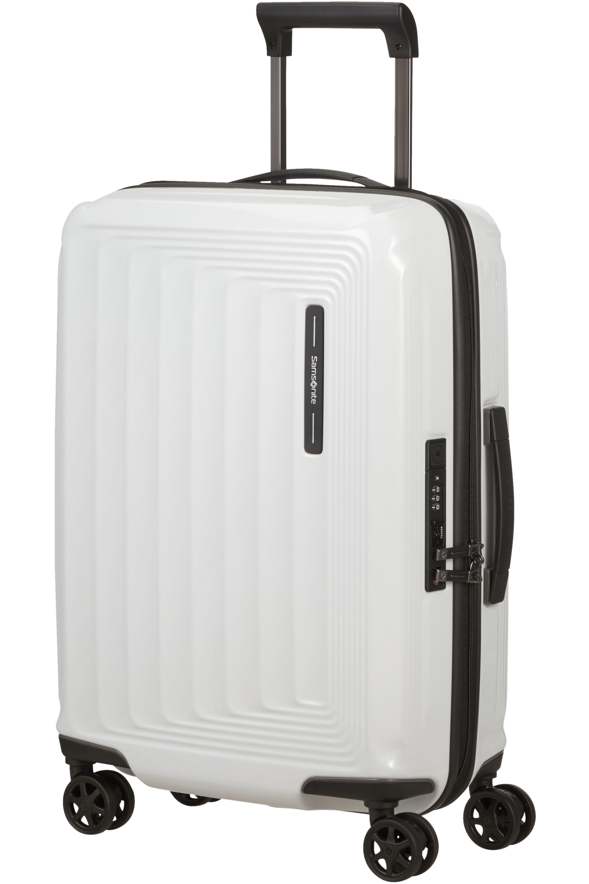 Samsonite 134399-9913 - Nuon Trolley Espandibile (4 Ruote) 55 x 40 x 23Cm (20Cm) Metallic White