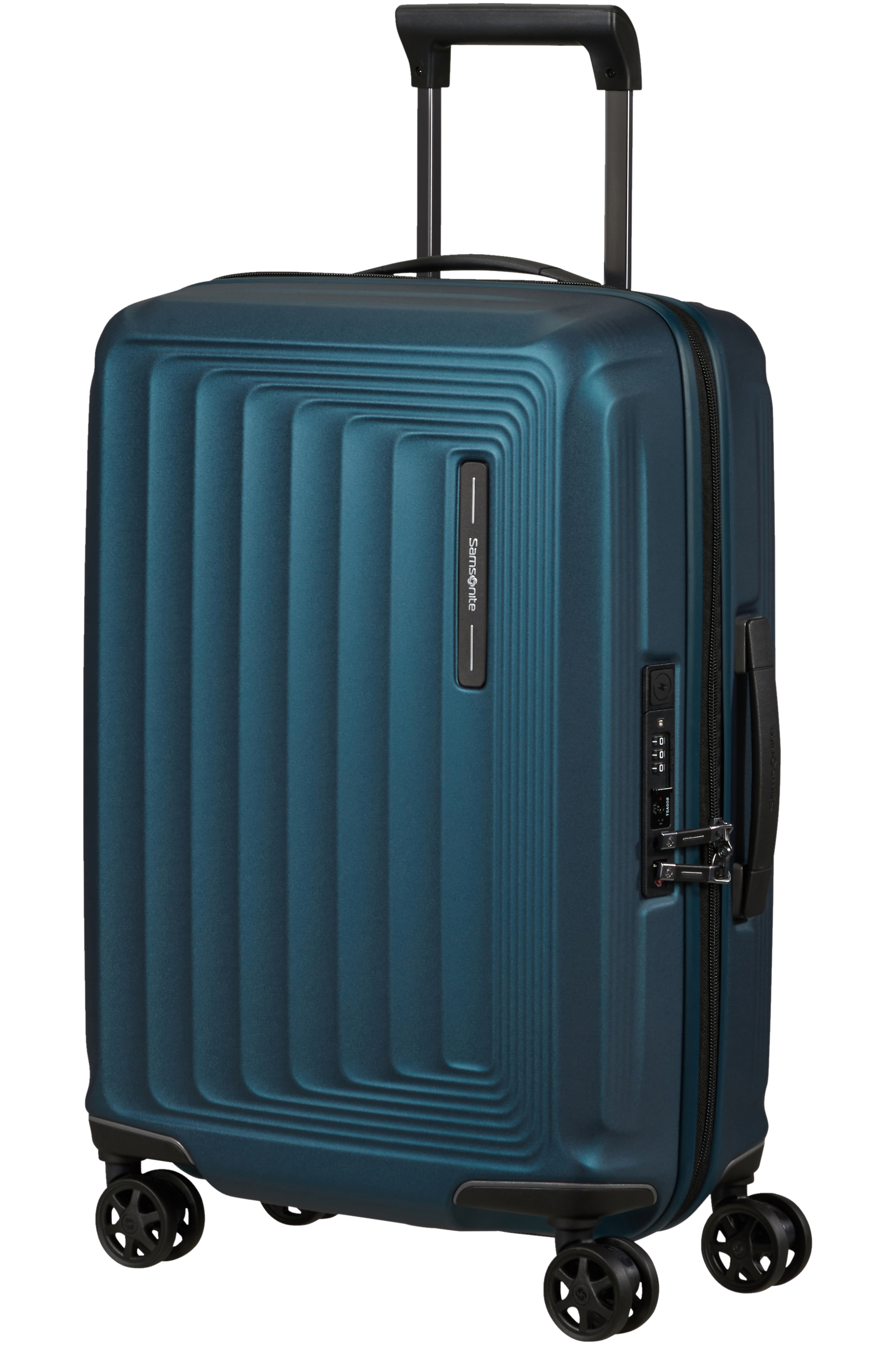 Samsonite 134399-9914 - Nuon Trolley Espandibile (4 Ruote) 55 x 40 x 23Cm (20Cm) Matt Petrol Blue