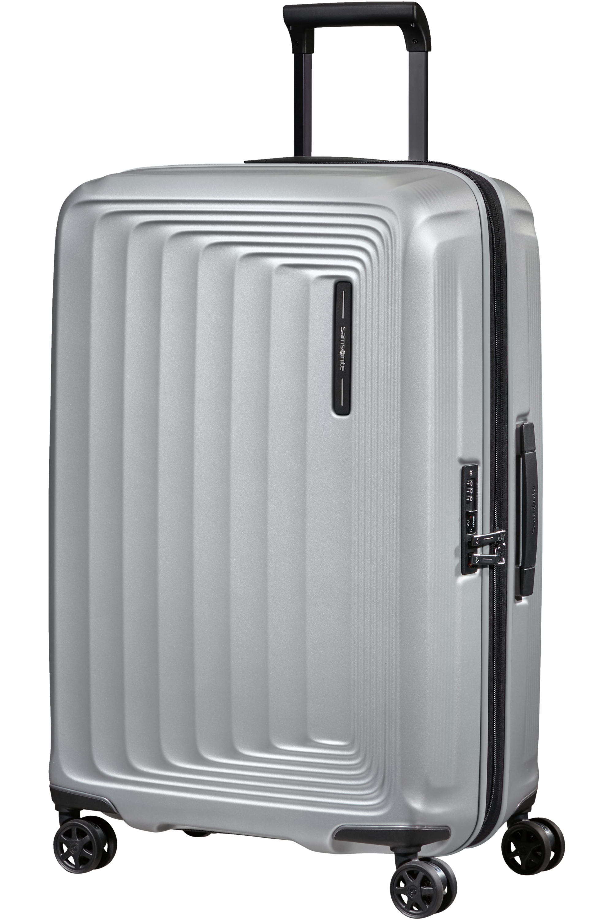 Samsonite 134400-4052 - Nuon Trolley Espandibile (4 Ruote) 69 x 45 x 31Cm Matt Silver
