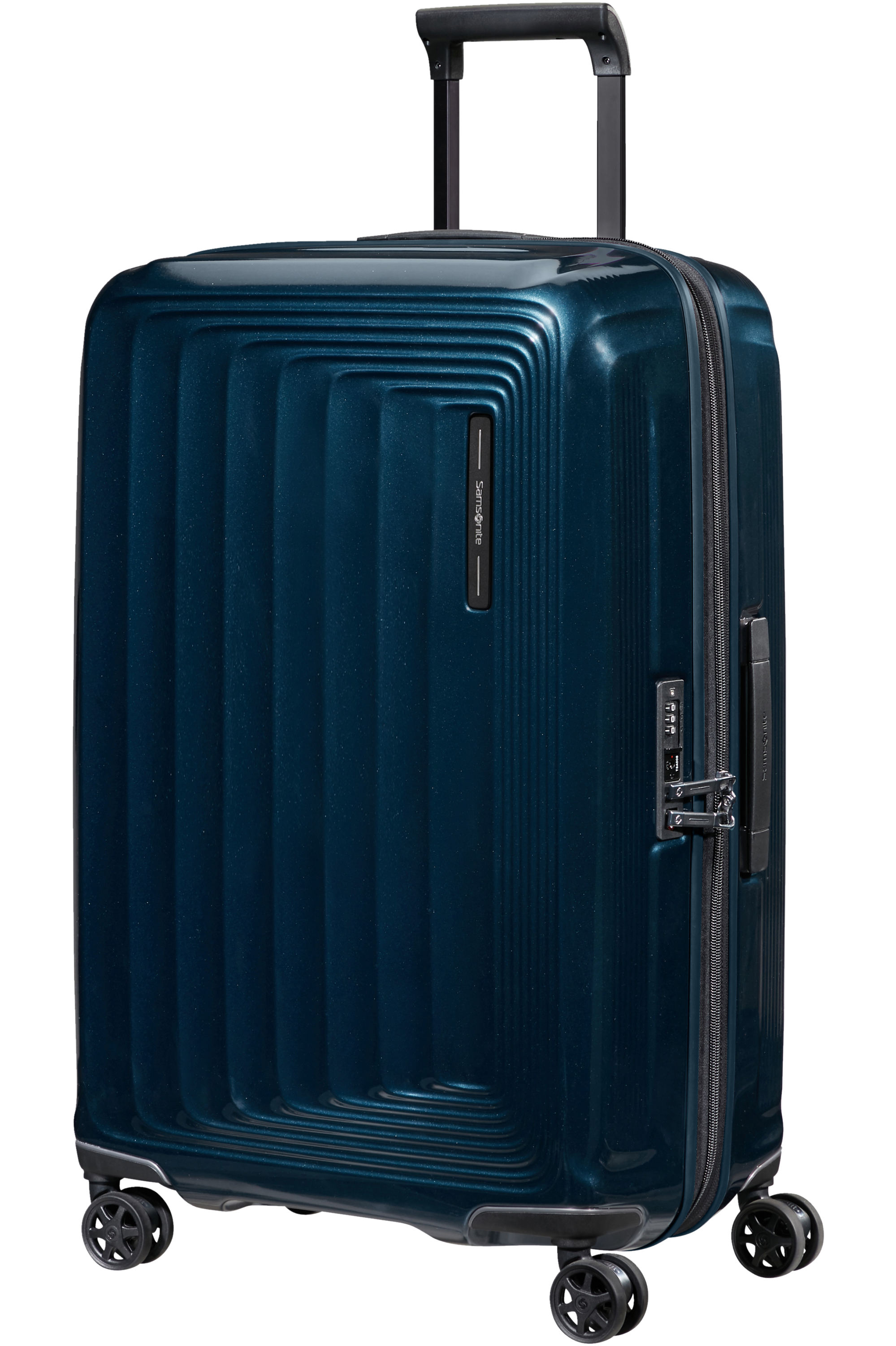 Samsonite 134400-9015 - Nuon Trolley Espandibile (4 Ruote) 69 x 45 x 31Cm Metallic Dark Blue