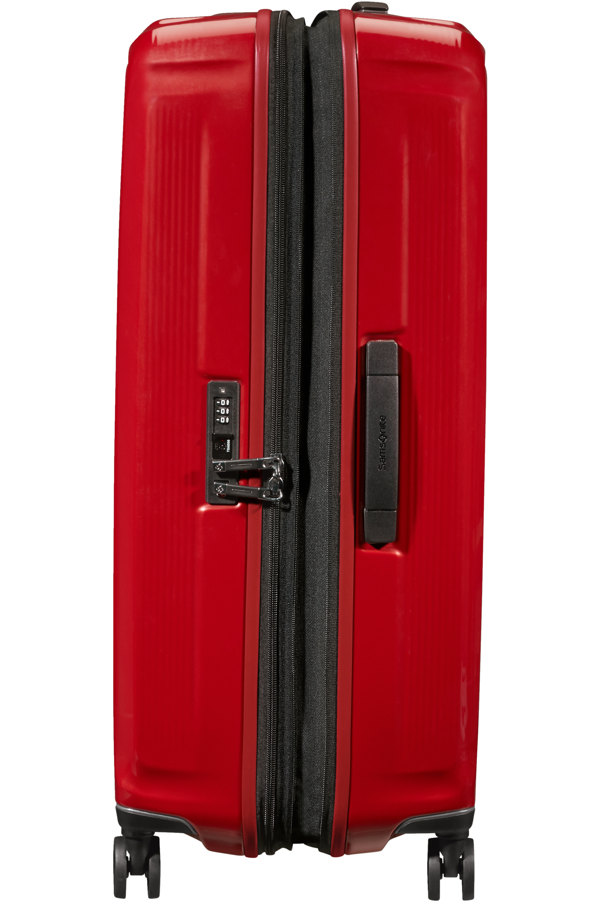 Samsonite 134402-1544 - Nuon Trolley Espandibile (4 Ruote) 75 x 49 x 33Cm Metallic Red