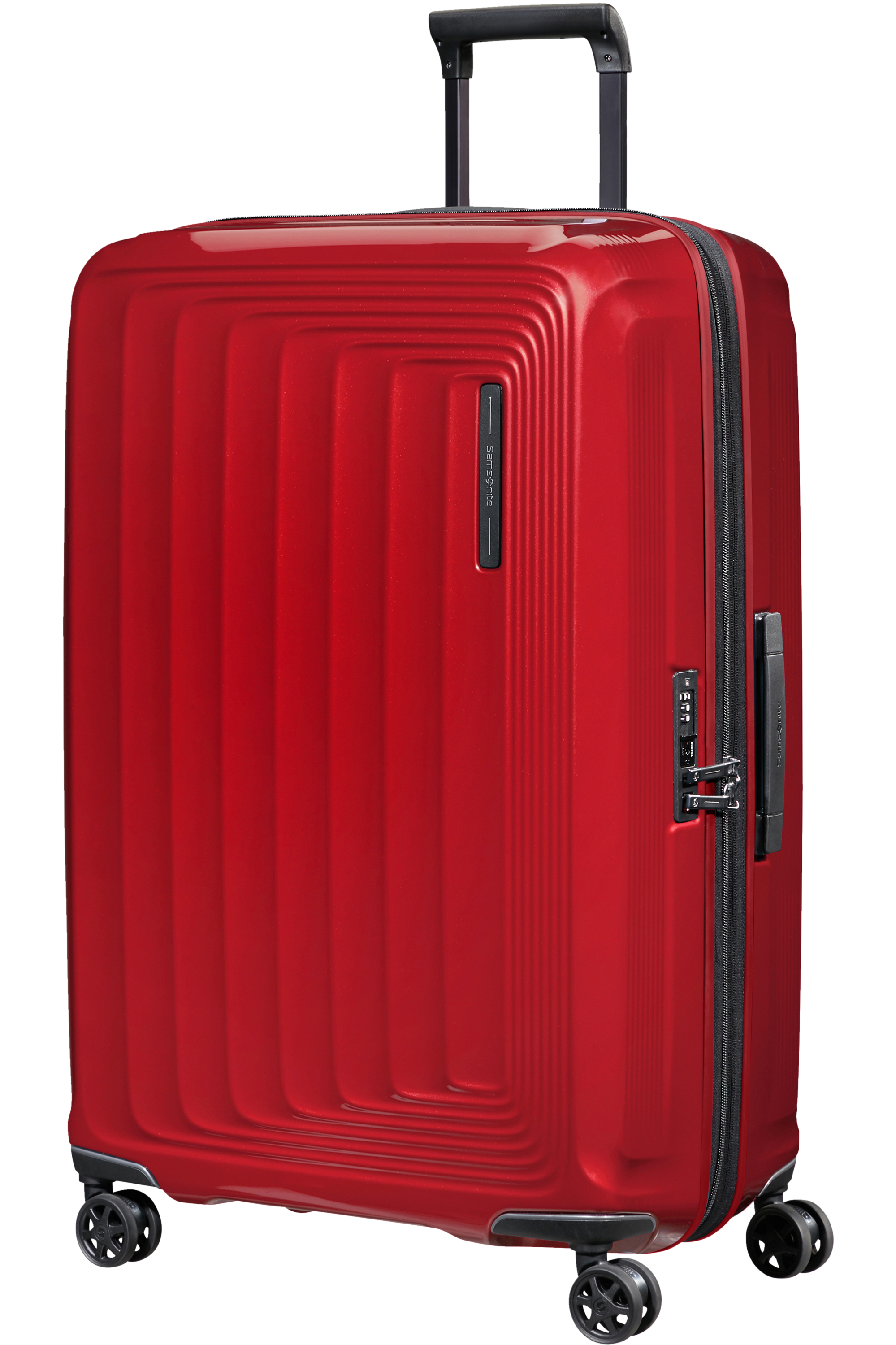 Samsonite 134402-1544 - Nuon Trolley Espandibile (4 Ruote) 75 x 49 x 33Cm Metallic Red