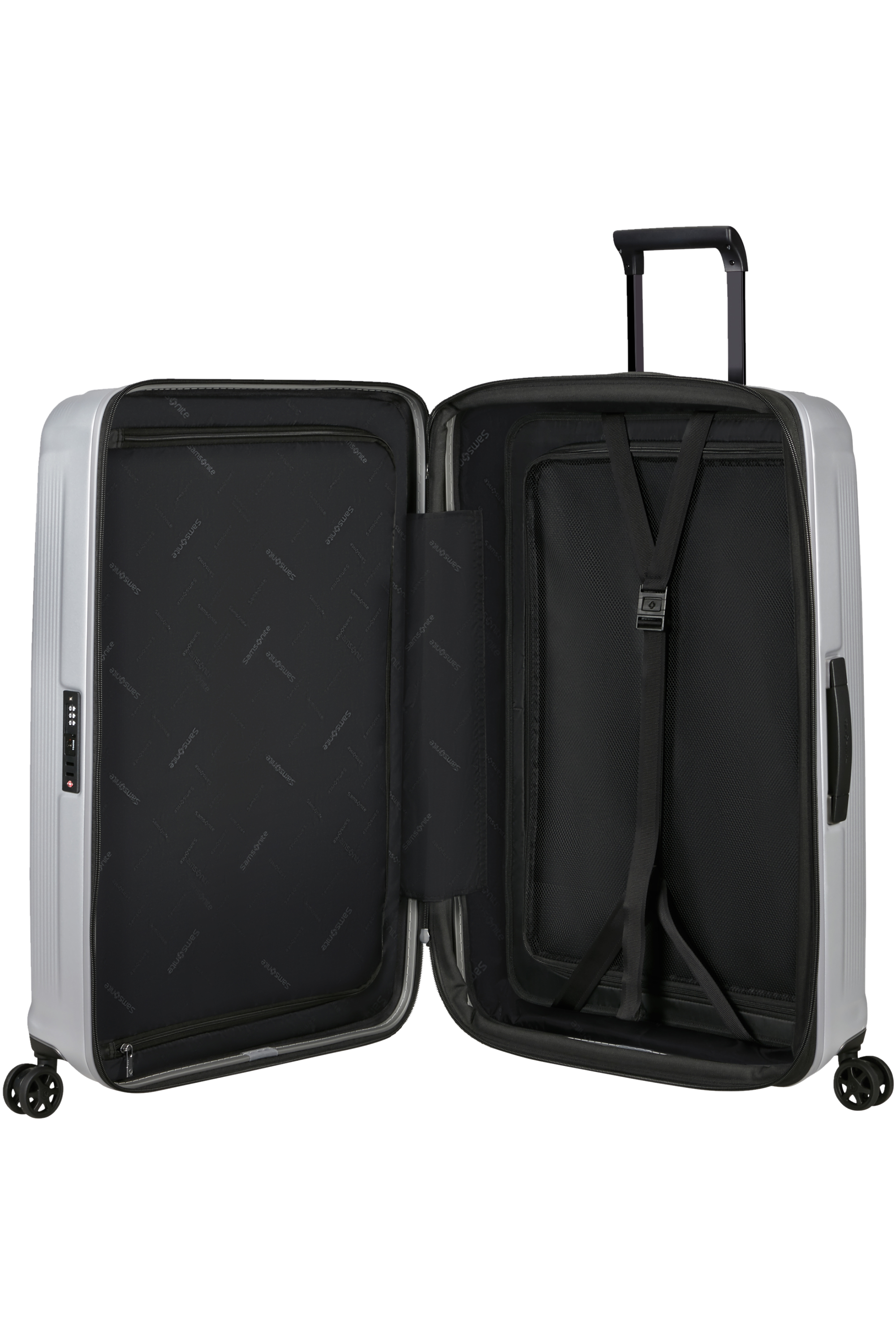 Samsonite 134403-4052 - Nuon Trolley Espandibile (4 Ruote) 81 x 53 x 34Cm Matt Silver