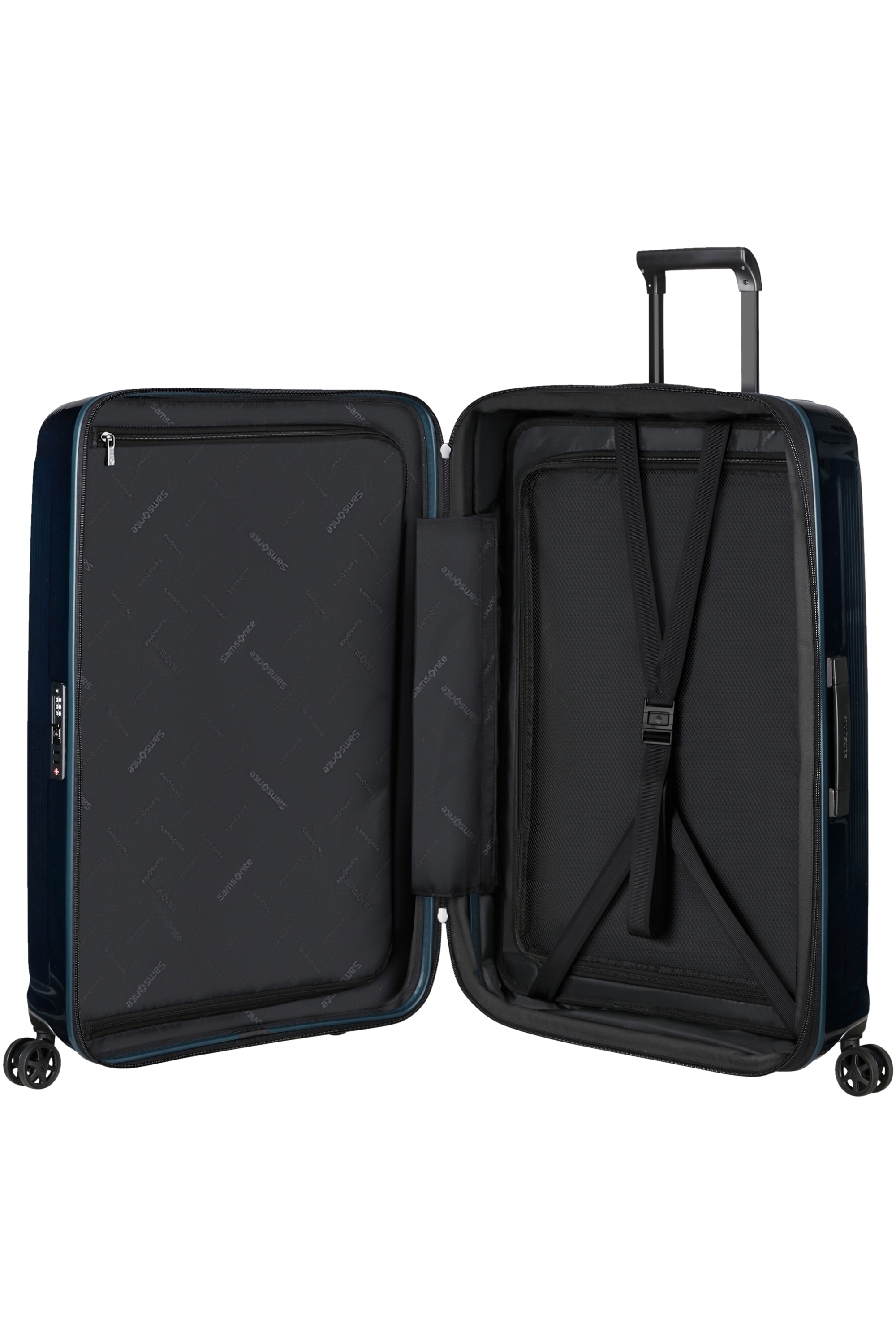 Samsonite 134400-9015 - Nuon Trolley Espandibile (4 Ruote) 69 x 45 x 31Cm Metallic Dark Blue