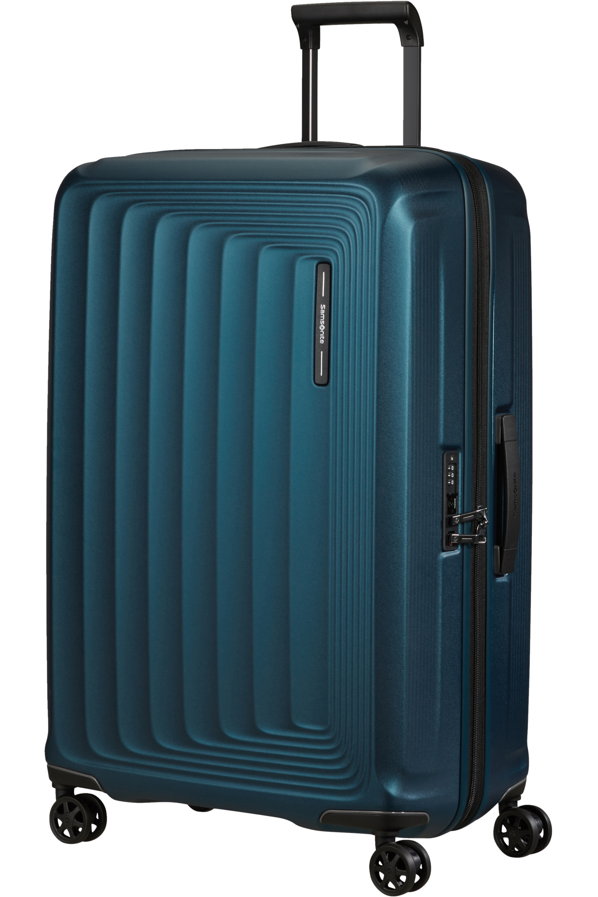 Samsonite 134402-9914 - Nuon Trolley Espandibile (4 Ruote) 75 x 49 x 33Cm Matt Petrol Blue