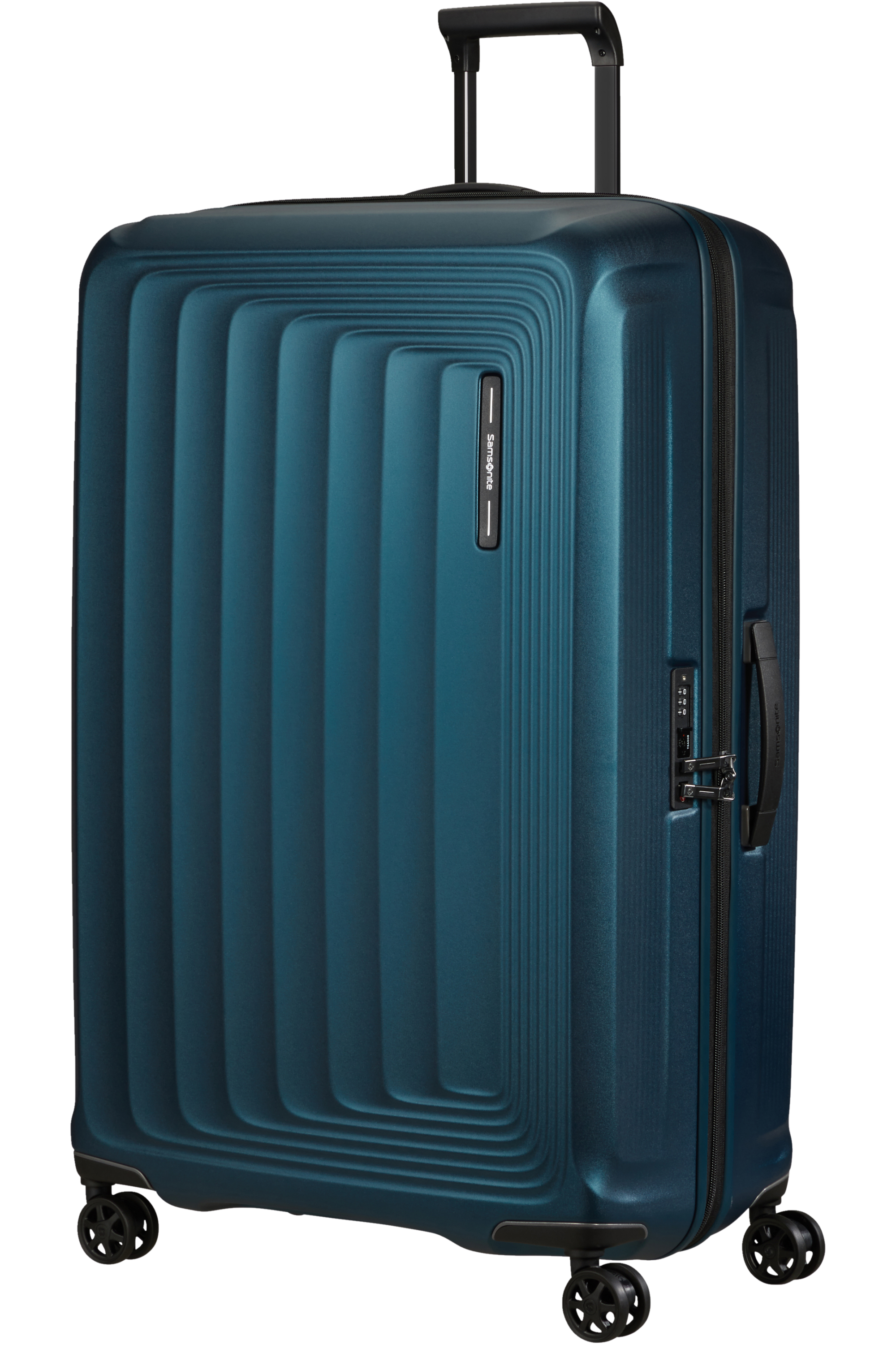 Samsonite 134403-9914 - Nuon Trolley Espandibile (4 Ruote) 81 x 53 x 34Cm Matt Petrol Blue