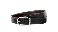 Cintura Montblanc reversibile regolabile nera/marrone 128135