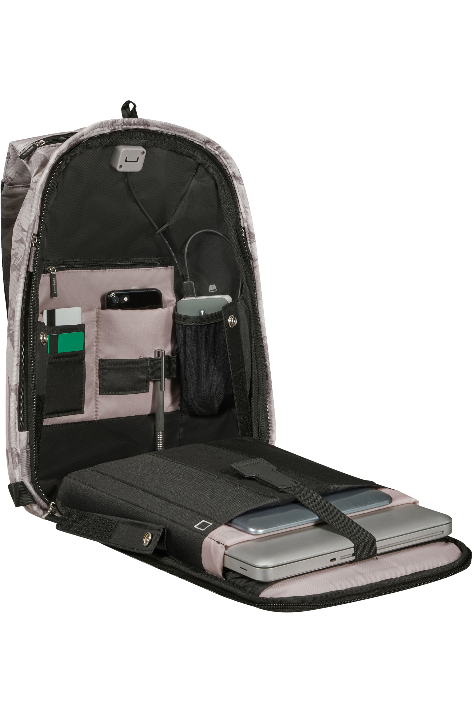 Samsonite Securipak S Zaino Porta Pc 14.1" Lilac Grey/camo 135101-9002 KB338101