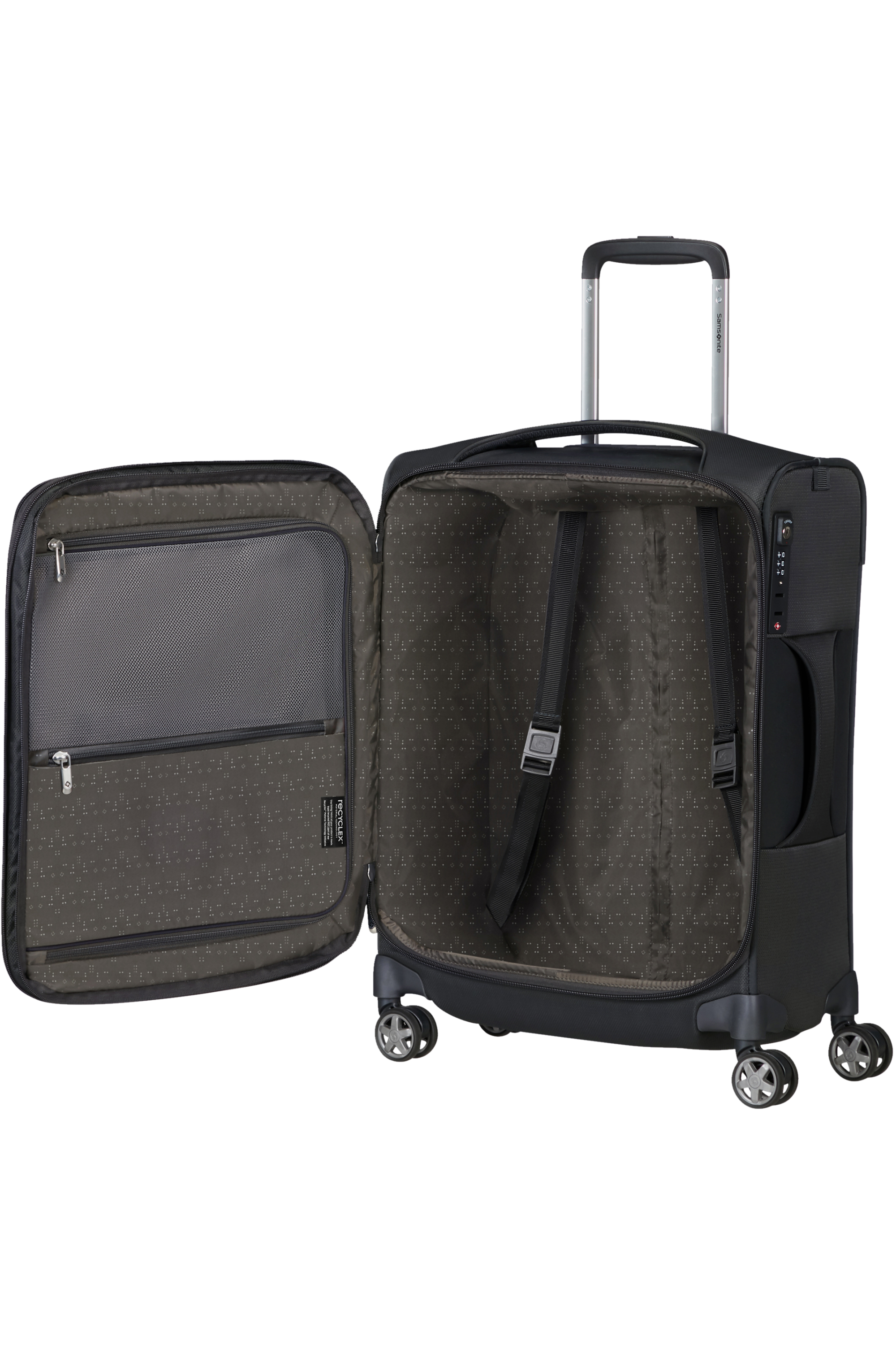 Trolley Bagaglio a mano Samsonite Espandibile D'lite 50x40x22 Nero 137229-1041