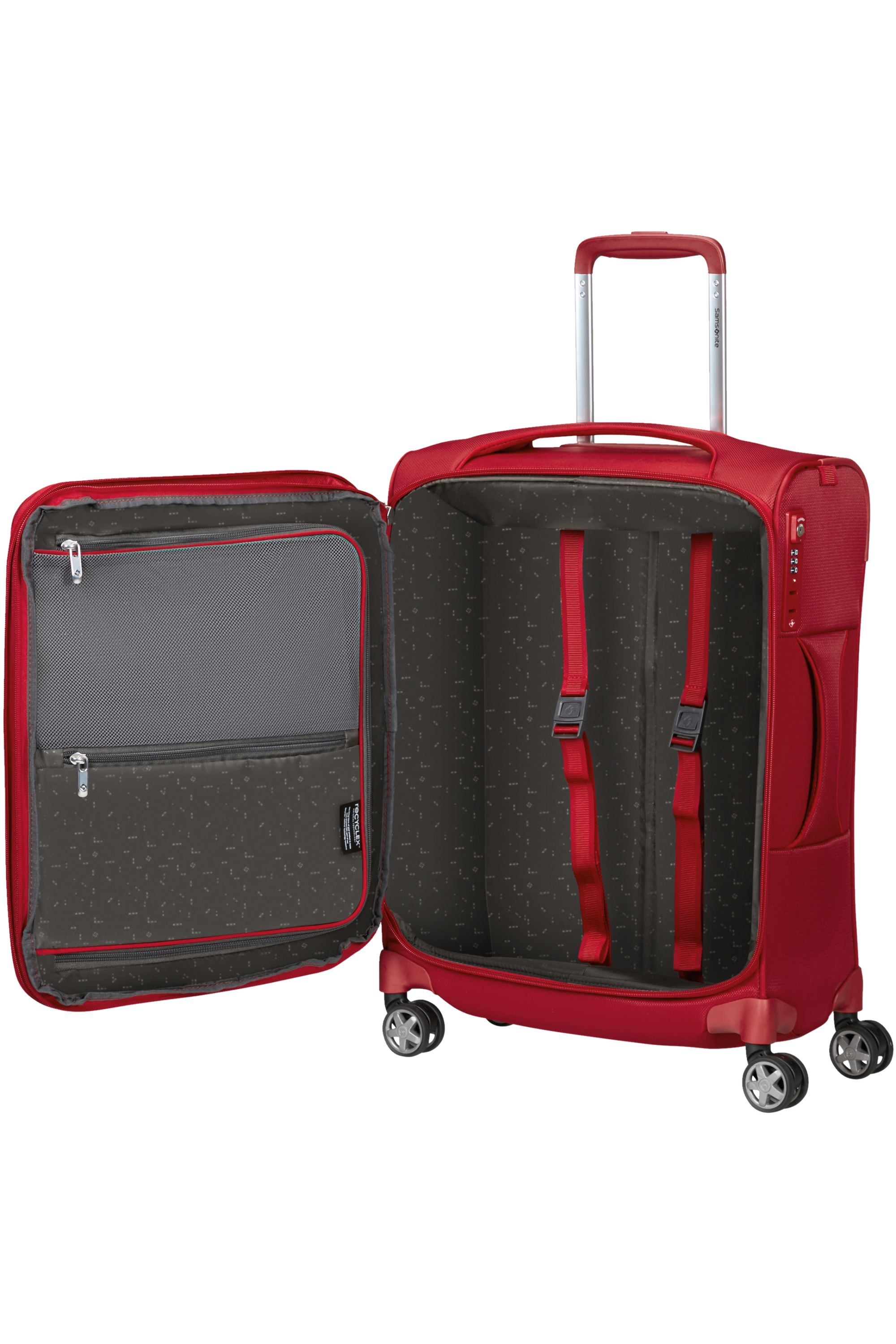 Trolley Bagaglio a mano Samsonite D'lite Espandibile 55x40x22 Chili Red 137229-1198