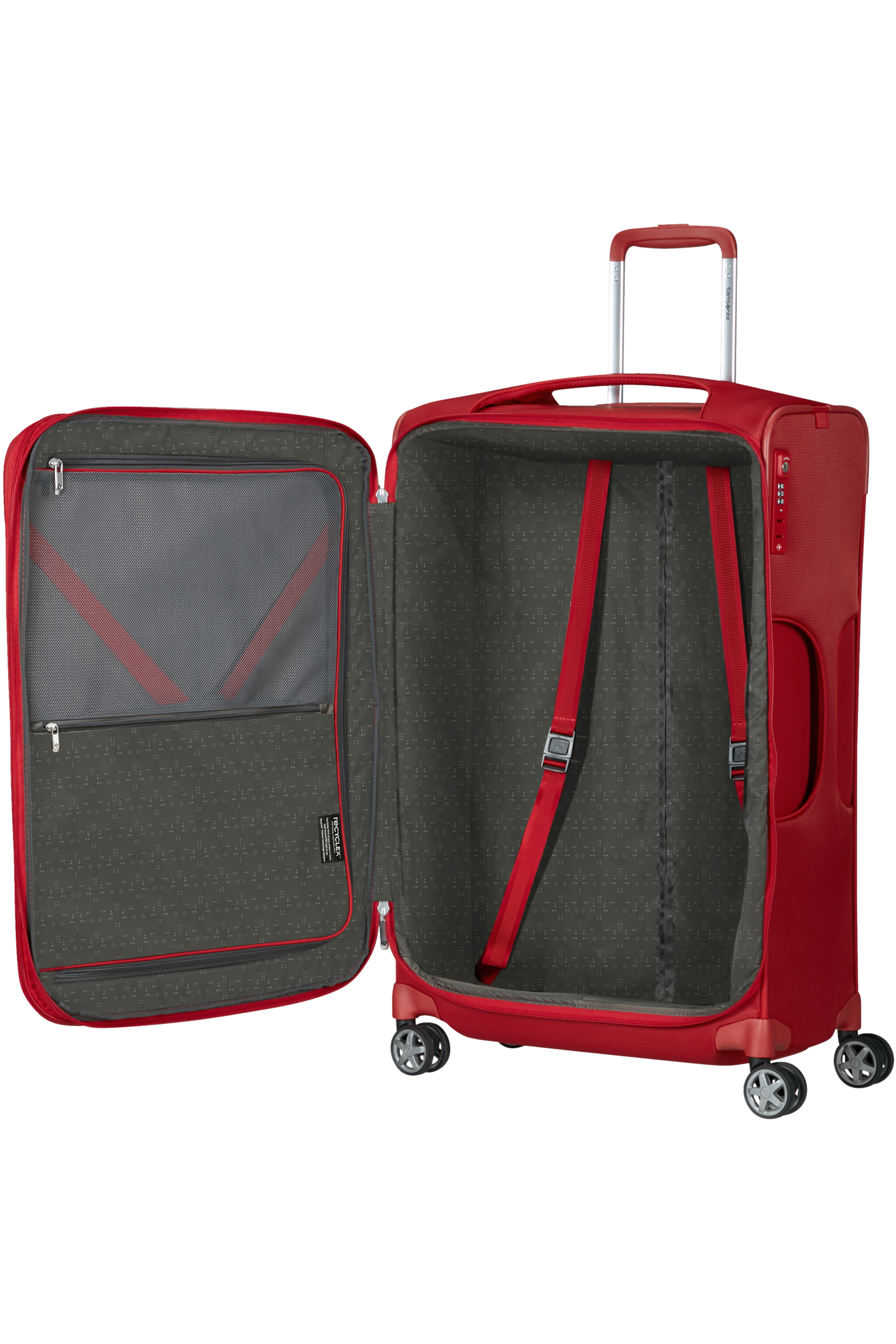 Samsonite 137231-1198 D'lite Trolley Espandibile (4 Ruote) 71Cm Chili Red
