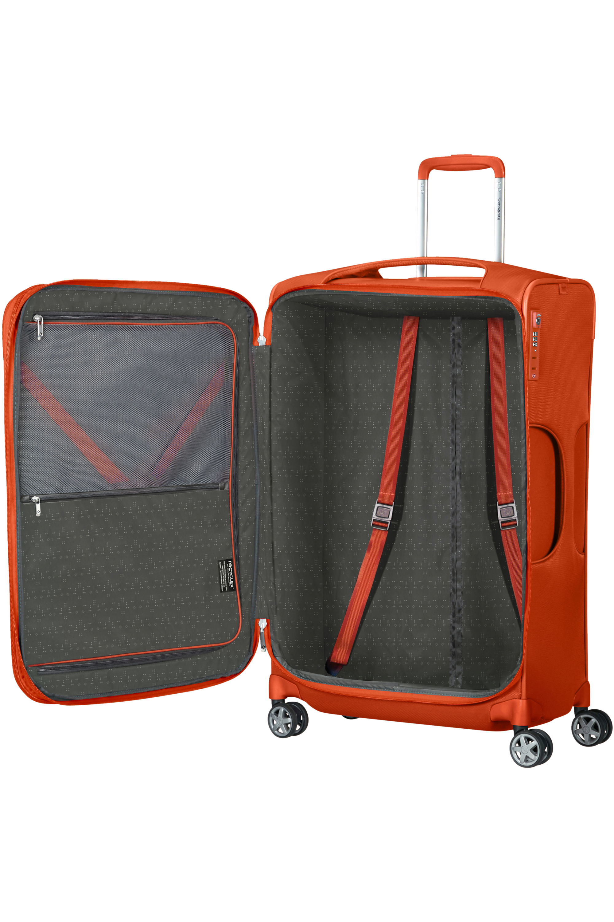 Samsonite 137231-2525 D'lite Trolley Espandibile (4 Ruote) 71Cm Bright Orange