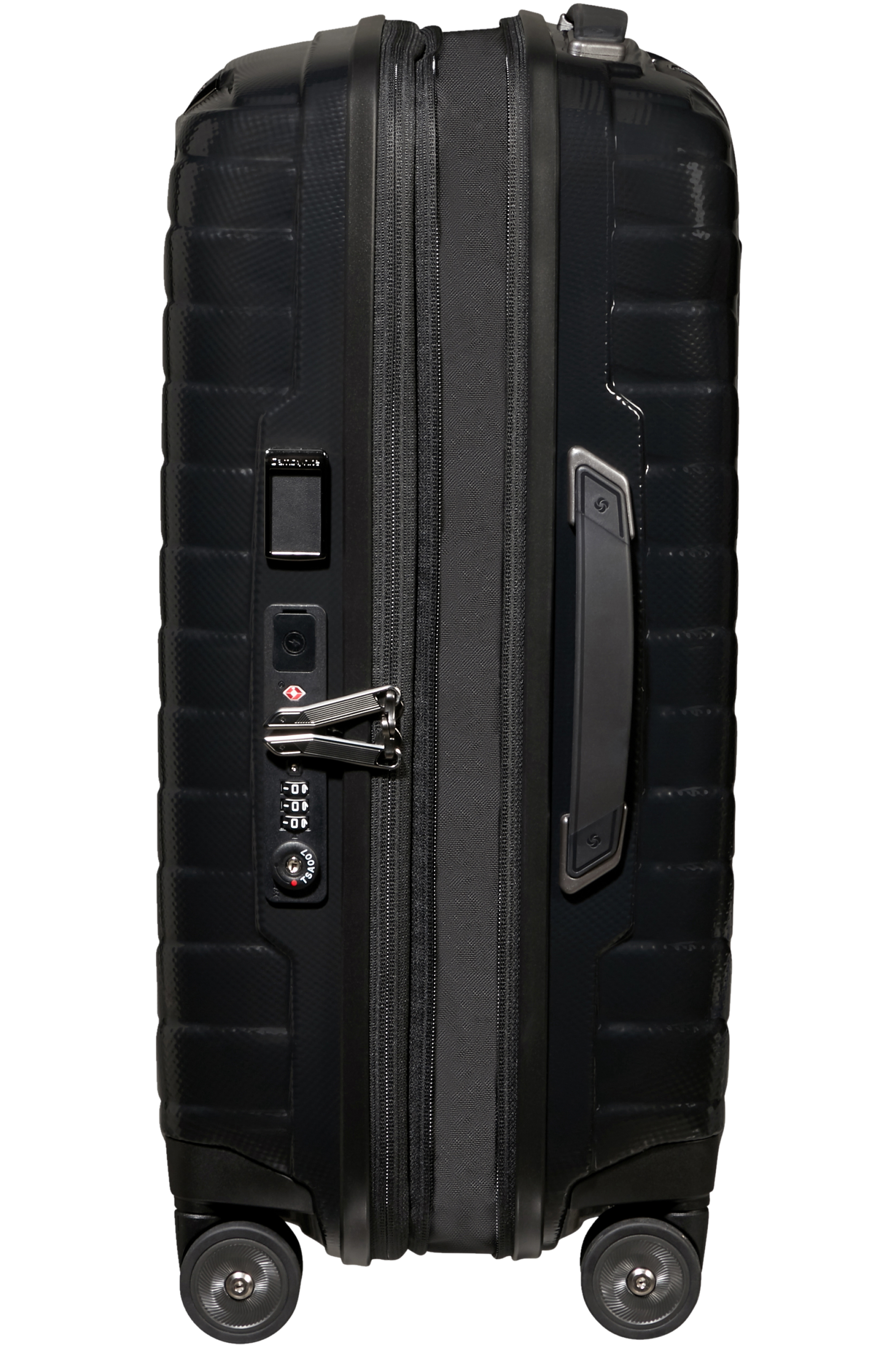 Samsonite 140087-1041 - Proxis Trolley Espandibile (4 Ruote)  55 x 35 x 23Cm Nero