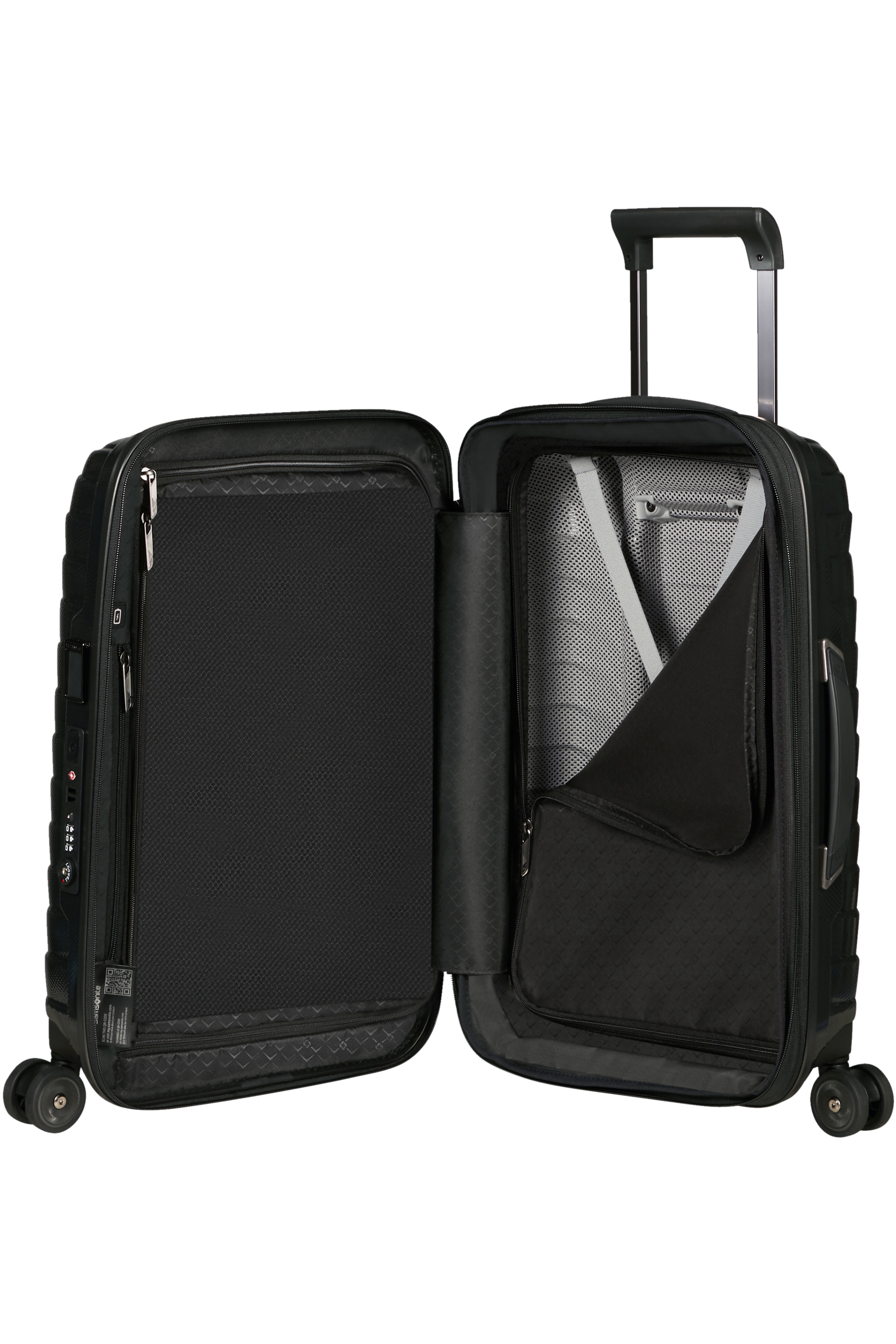 Samsonite 140087-1041 - Proxis Trolley Espandibile (4 Ruote)  55 x 35 x 23Cm Nero