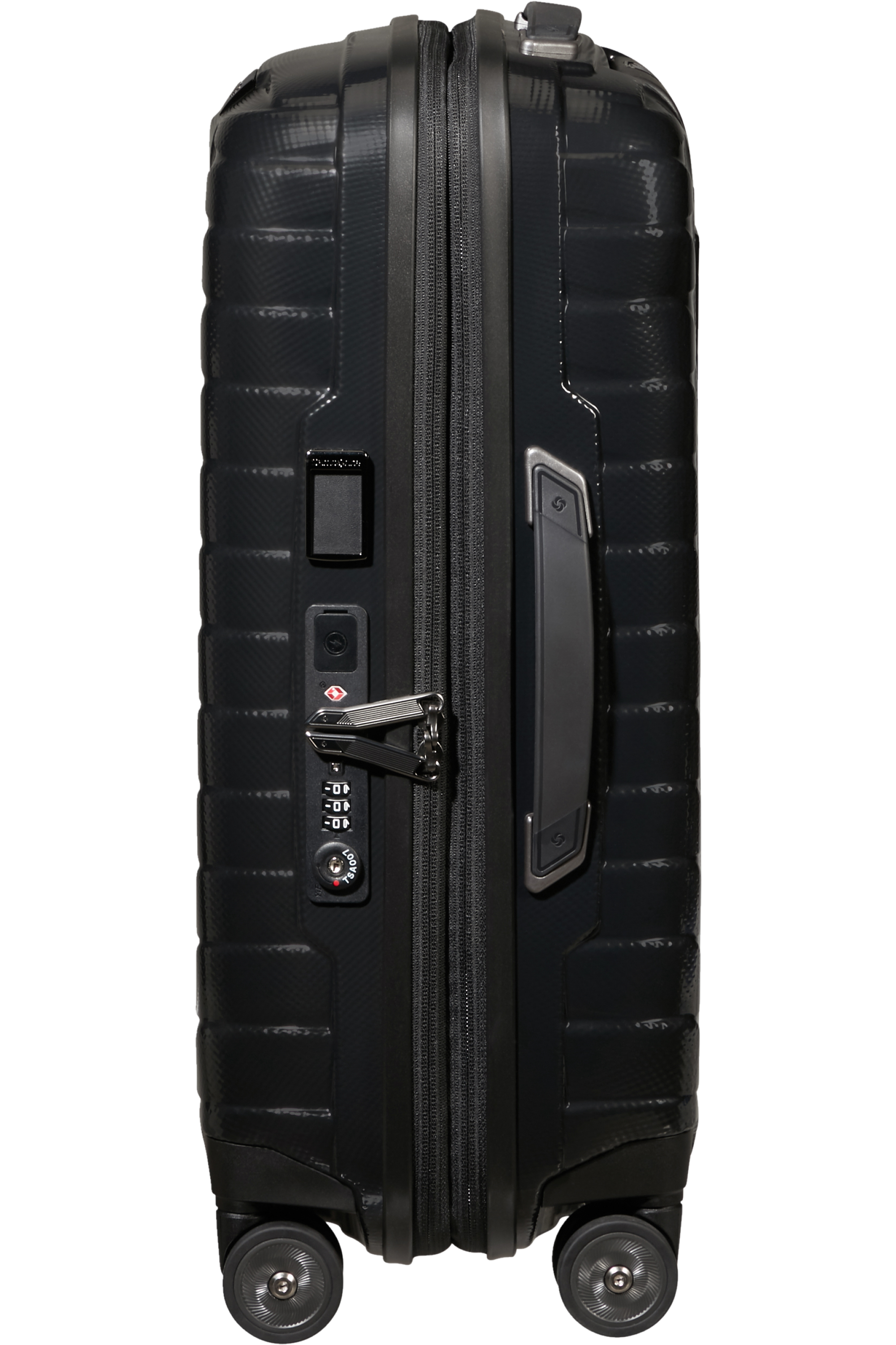 Samsonite 140087-1041 - Proxis Trolley Espandibile (4 Ruote)  55 x 35 x 23Cm Nero