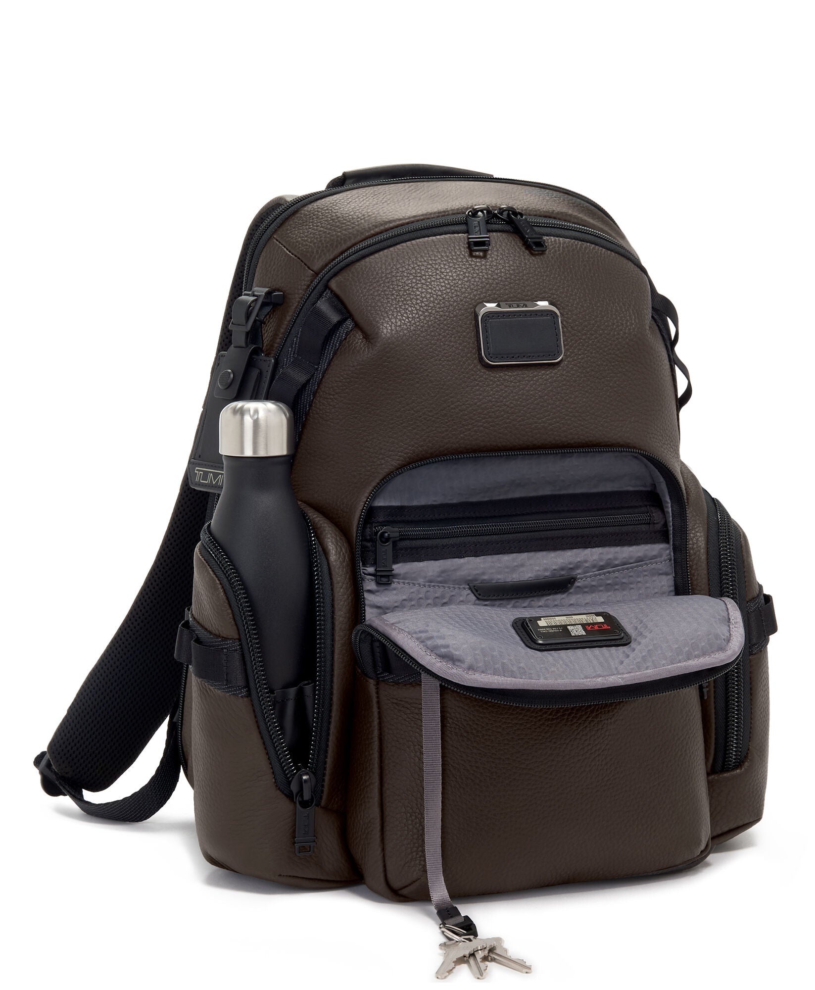 tumi backpack shaw deluxe Tumi Navigation Backpack Dark Brown 142497-1251 – De Santis