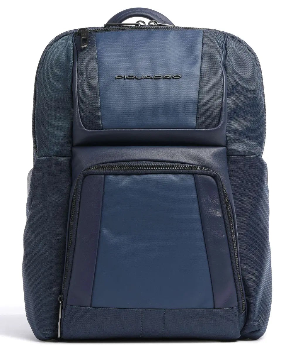 PIQUADRO CA6221W120/BLU Zaino pc13.3 in pelle e tessuto
