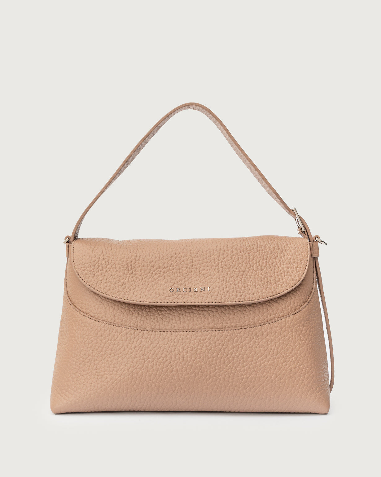 De Santis | Borsa a Spalla Orciani Nana Soft in Pelle Martellata B02176SOF – Stile e Versatilità per la Donna Contemporanea