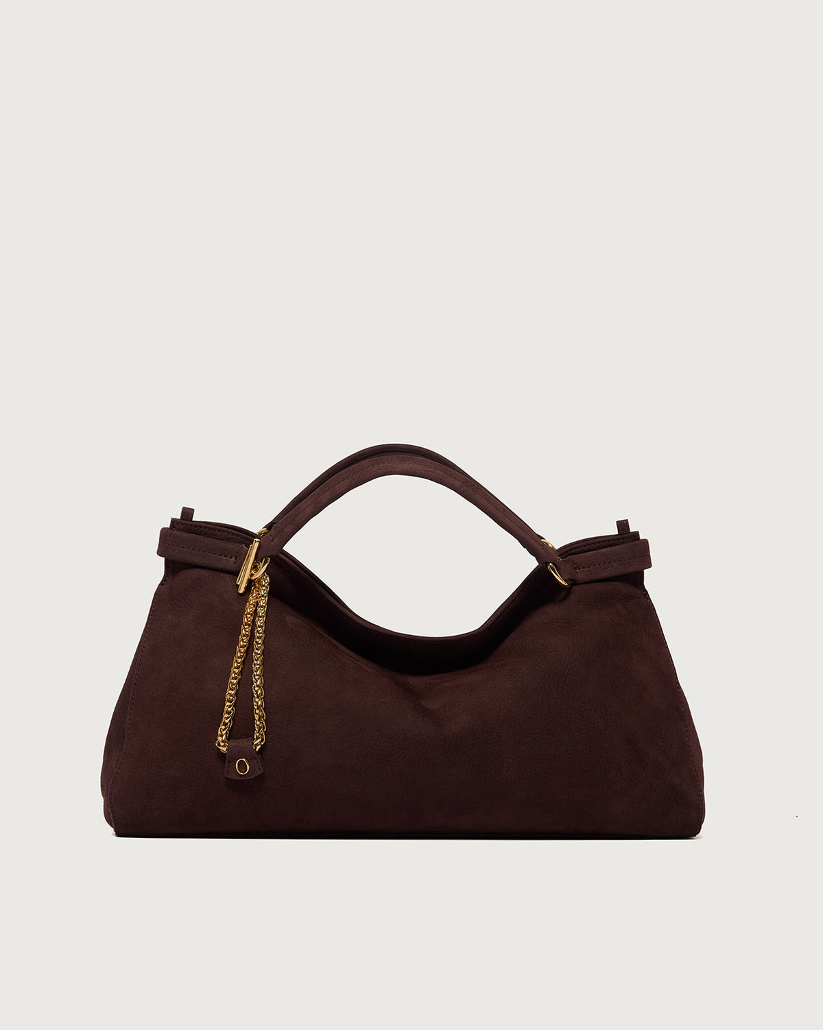 Borsa Virgo Nabucco Midi a mano in pelle nabuk