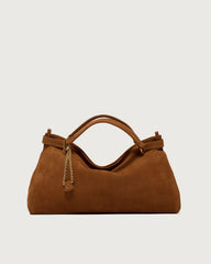 Borsa Virgo Nabucco Midi a mano in pelle nabuk