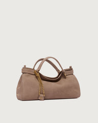 Borsa Virgo Nabucco Small a mano in pelle nabuk