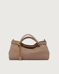 Borsa Virgo Nabucco Small a mano in pelle nabuk