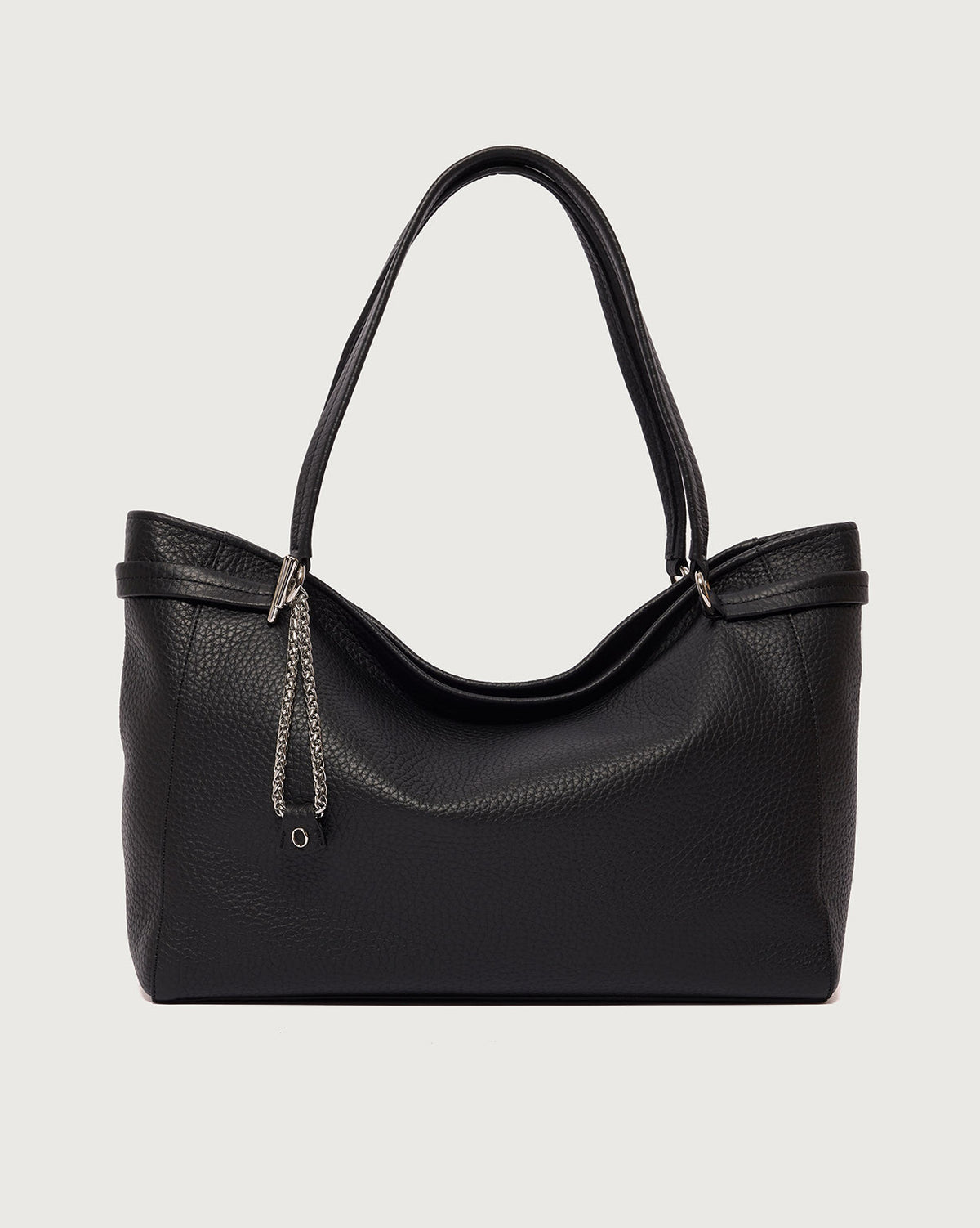 Borsa Virgo Soft Shopping a spalla in pelle martellata