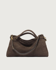 Borsa Virgo Nabucco Midi a mano in pelle nabuk