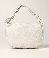 Borsa Borbonese Desert Small Hobo Di Nylon Riciclato Ghiaccio 933375I15060