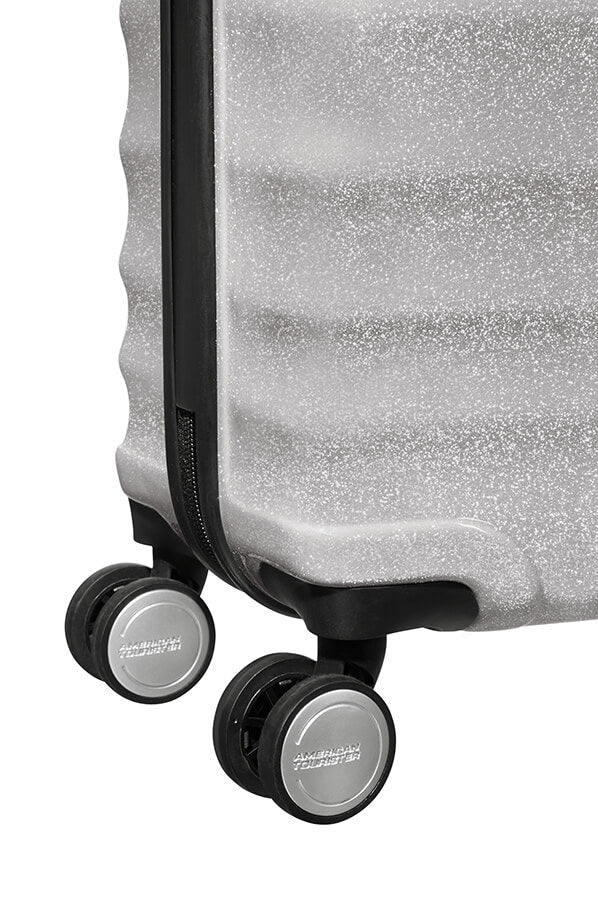 American Tourister WAVEBREAKER Spinner (4 Ruote) S Silver Sparkle