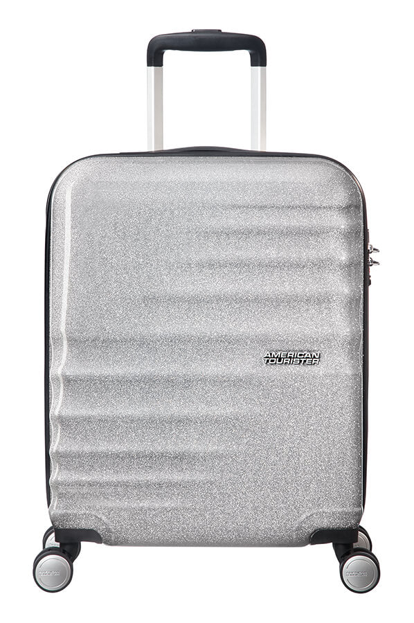 American Tourister WAVEBREAKER Spinner (4 Ruote) S Silver Sparkle